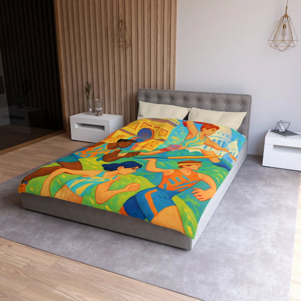 Housse de Couette Microfibre Création Artistique Moderne Design Exclusif Décoration Chambre