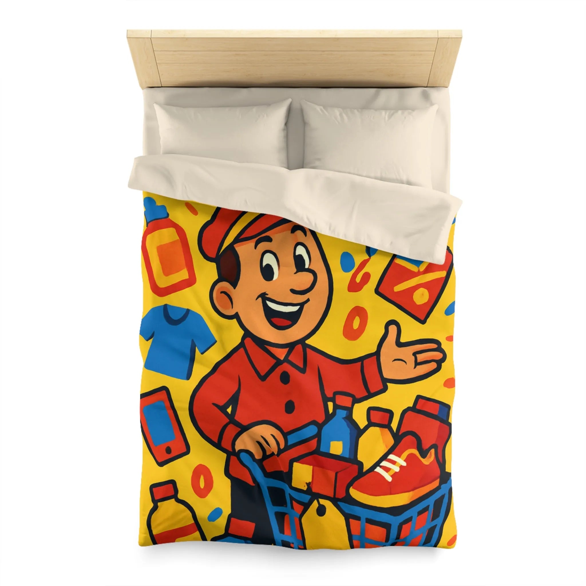 Housse de Couette Microfibre Création Artistique Moderne Design Exclusif Décoration Chambre