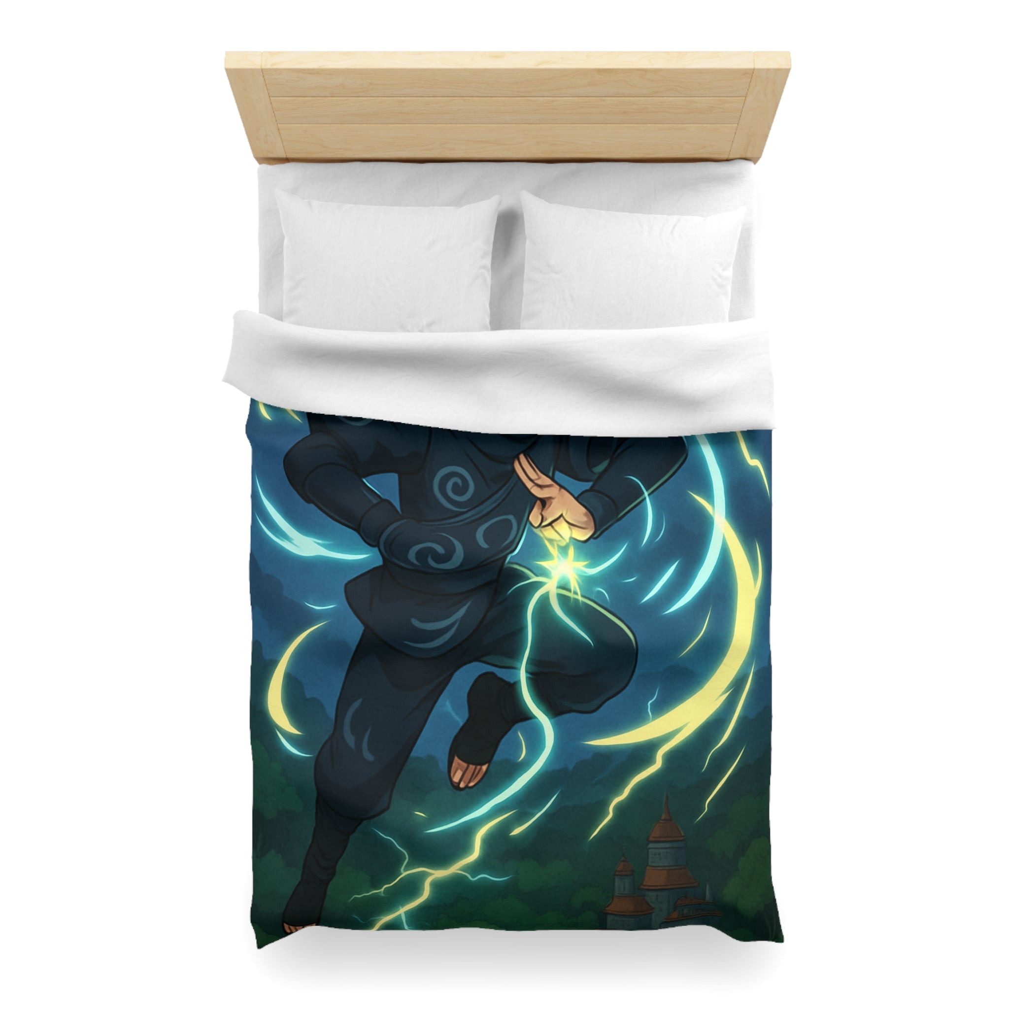 Housse de Couette Microfibre Motif Créatif Original Style Contemporain Chambre Élégante