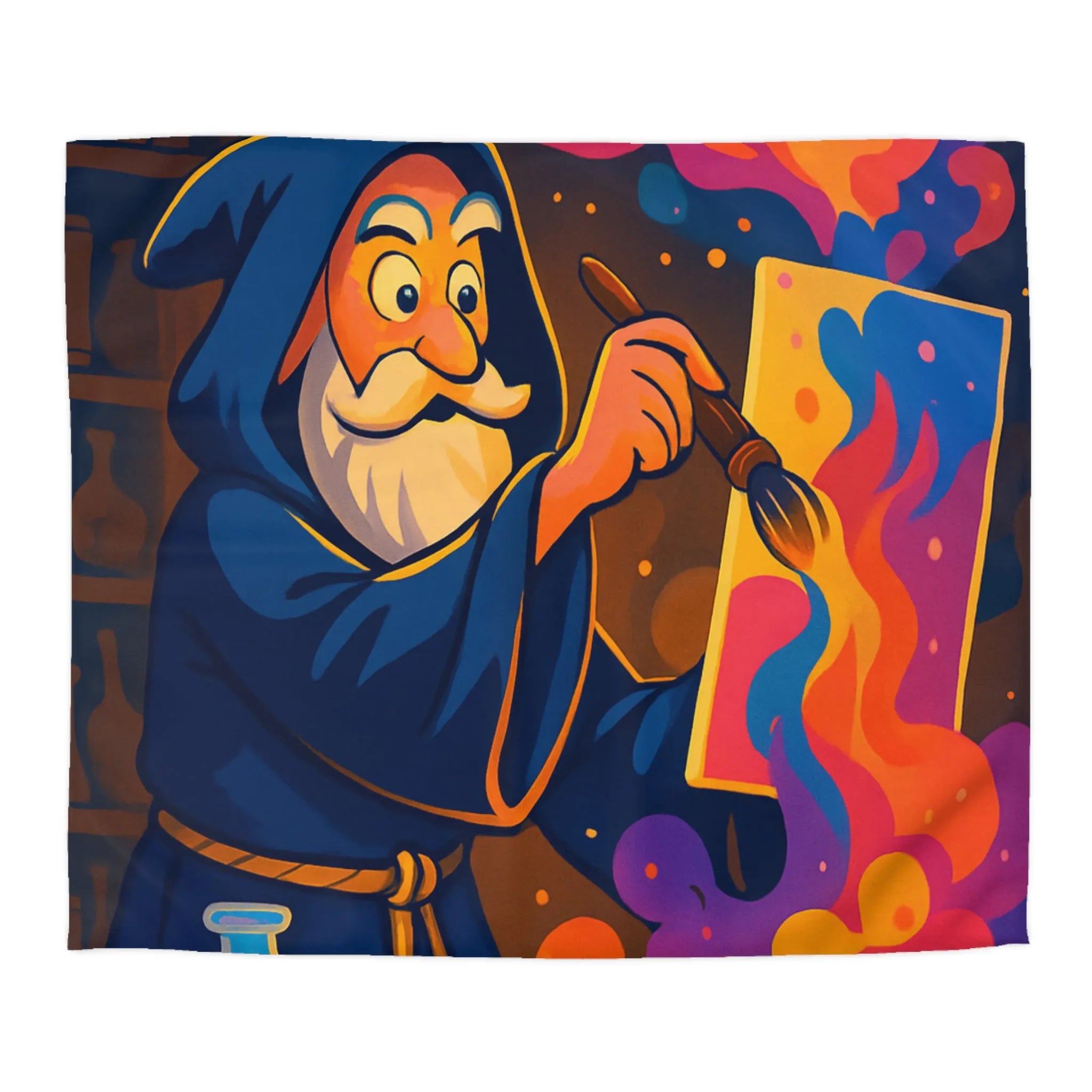 Créez une ambiance magique avec une housse de couette sorcier artistique et colorée