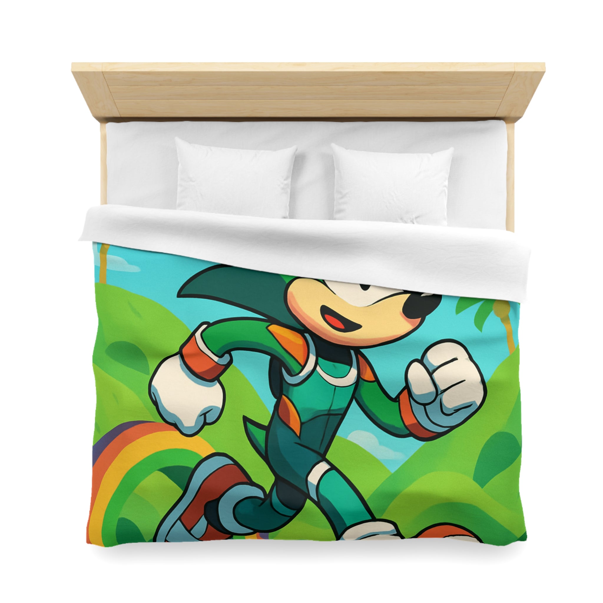 Housse de Couette Microfibre Motif Créatif Original Style Contemporain Chambre Élégante