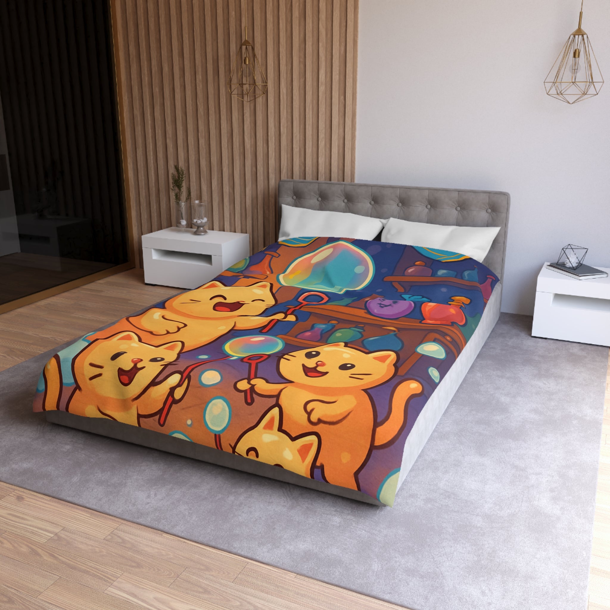 Housse de Couette Microfibre Création Artistique Moderne Design Exclusif Décoration Chambre