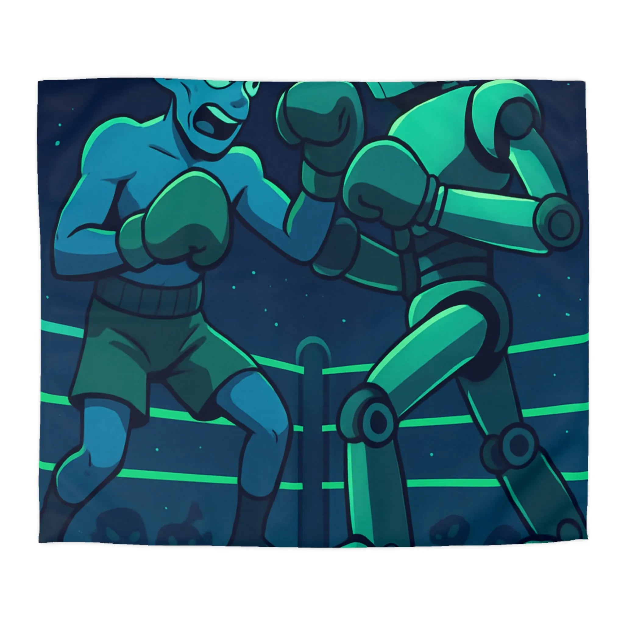 Housse de Couette Microfibre Art Graphique Contemporain Style Décoratif Chambre Tendance