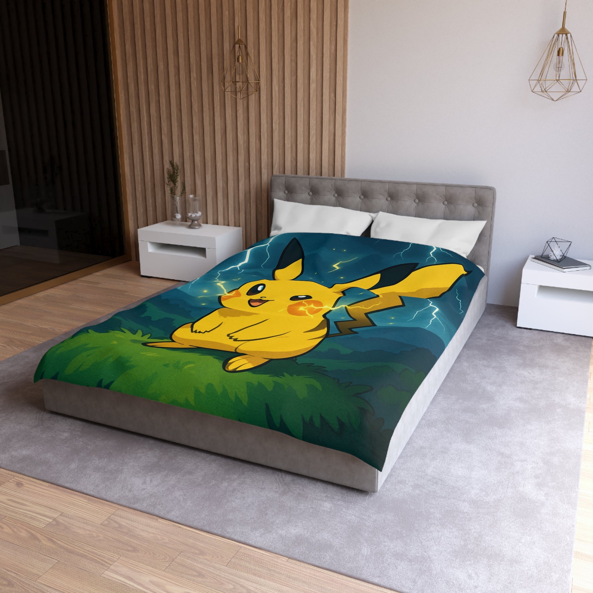 Housse de Couette Microfibre Design Artistique Moderne Décoration Chambre Confort Premium