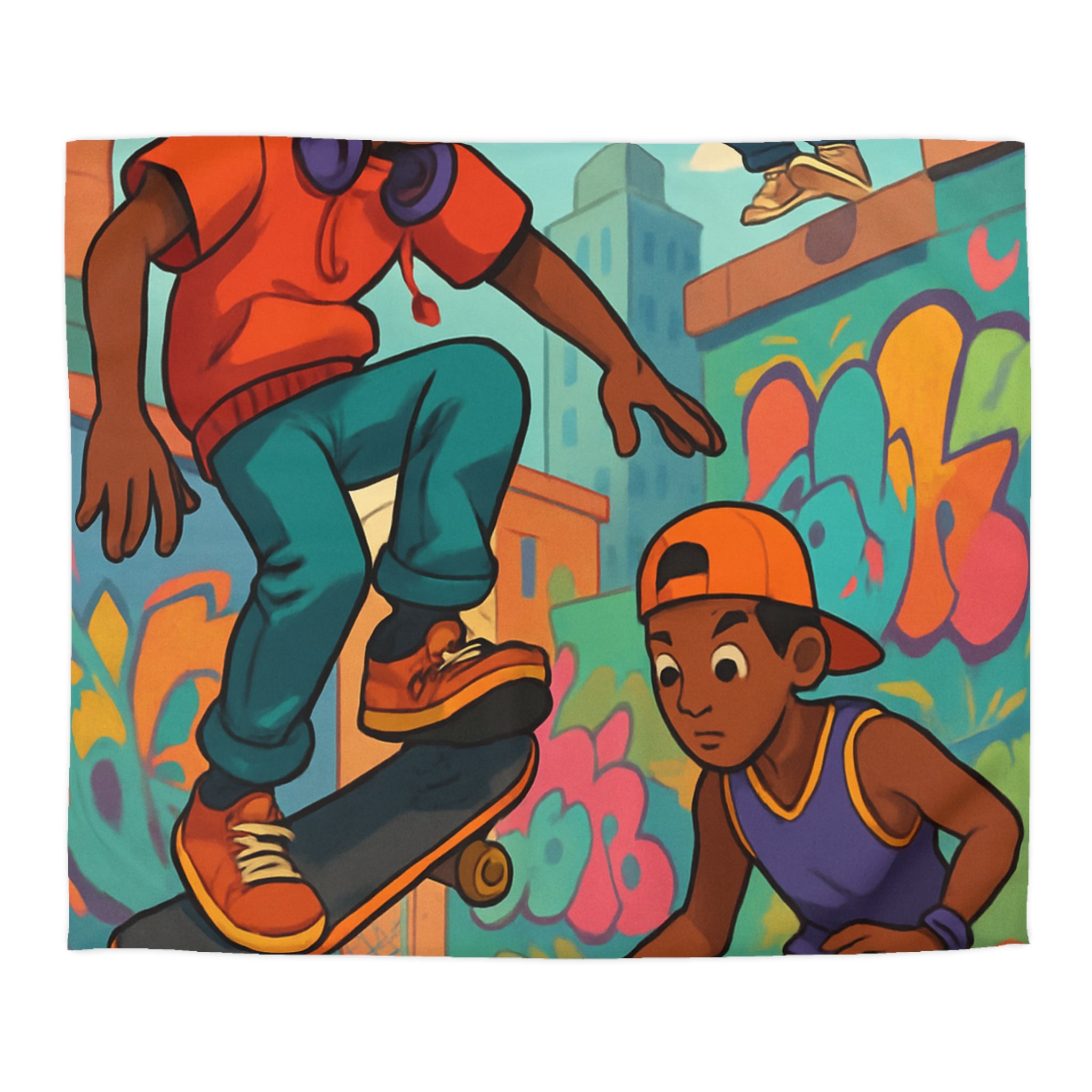 Housse de Couette Microfibre Création Artistique Moderne Design Exclusif Décoration Chambre