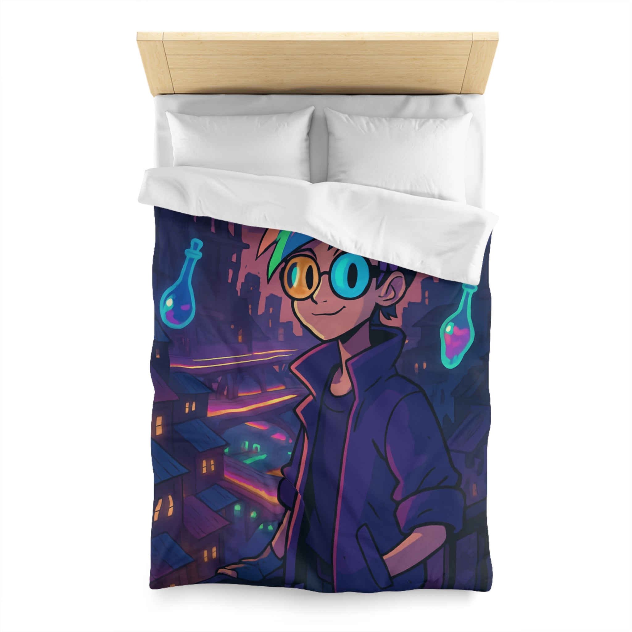 Housse de Couette Microfibre Création Artistique Moderne Design Exclusif Décoration Chambre