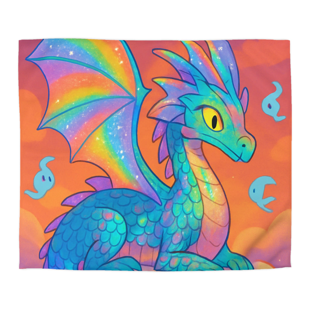 Housse de Couette Microfibre Illustration Unique Design Moderne Décoration Intérieure Raffinée