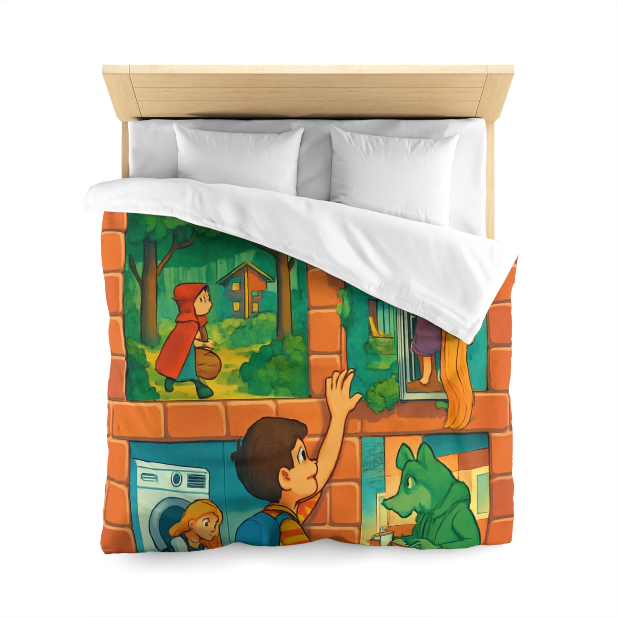 Housse de Couette Microfibre Création Artistique Moderne Design Exclusif Décoration Chambre