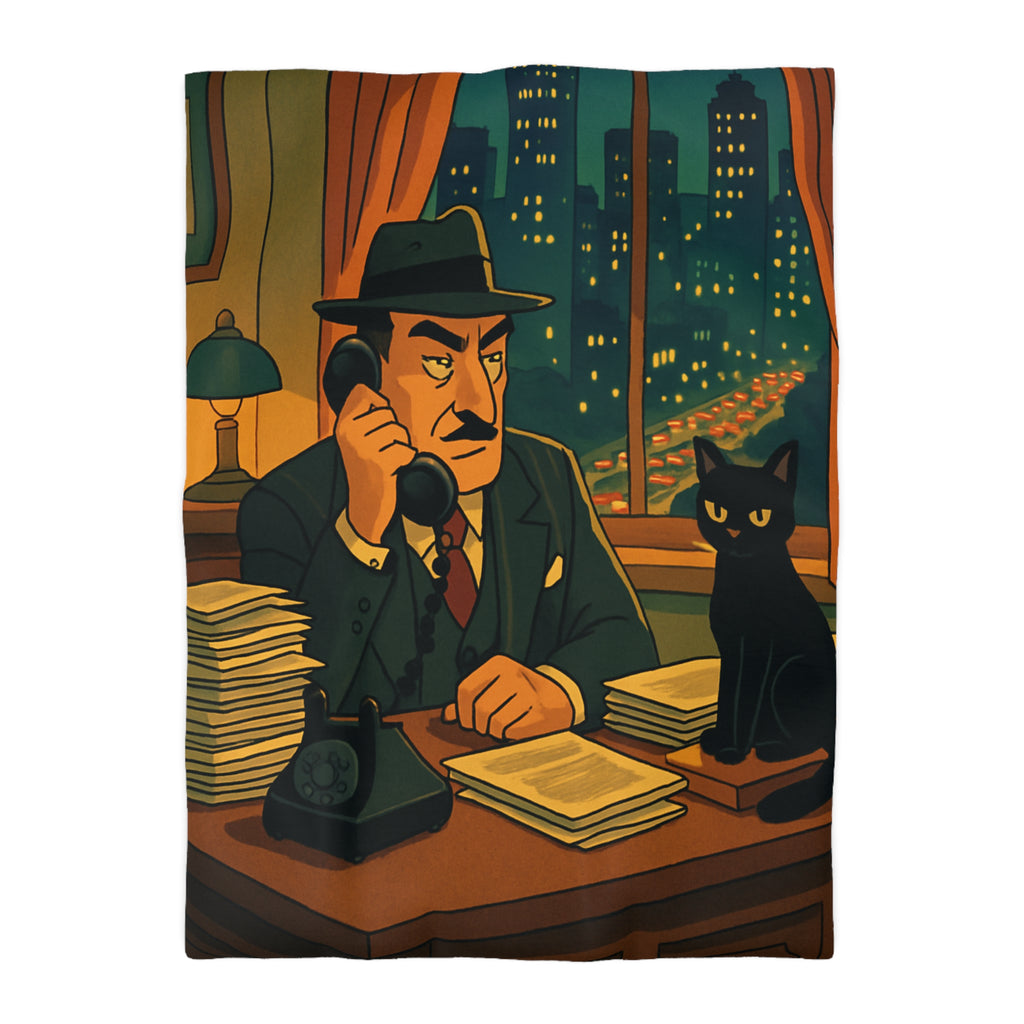 Housse de Couette Microfibre Motif Créatif Original Style Contemporain Chambre Élégante