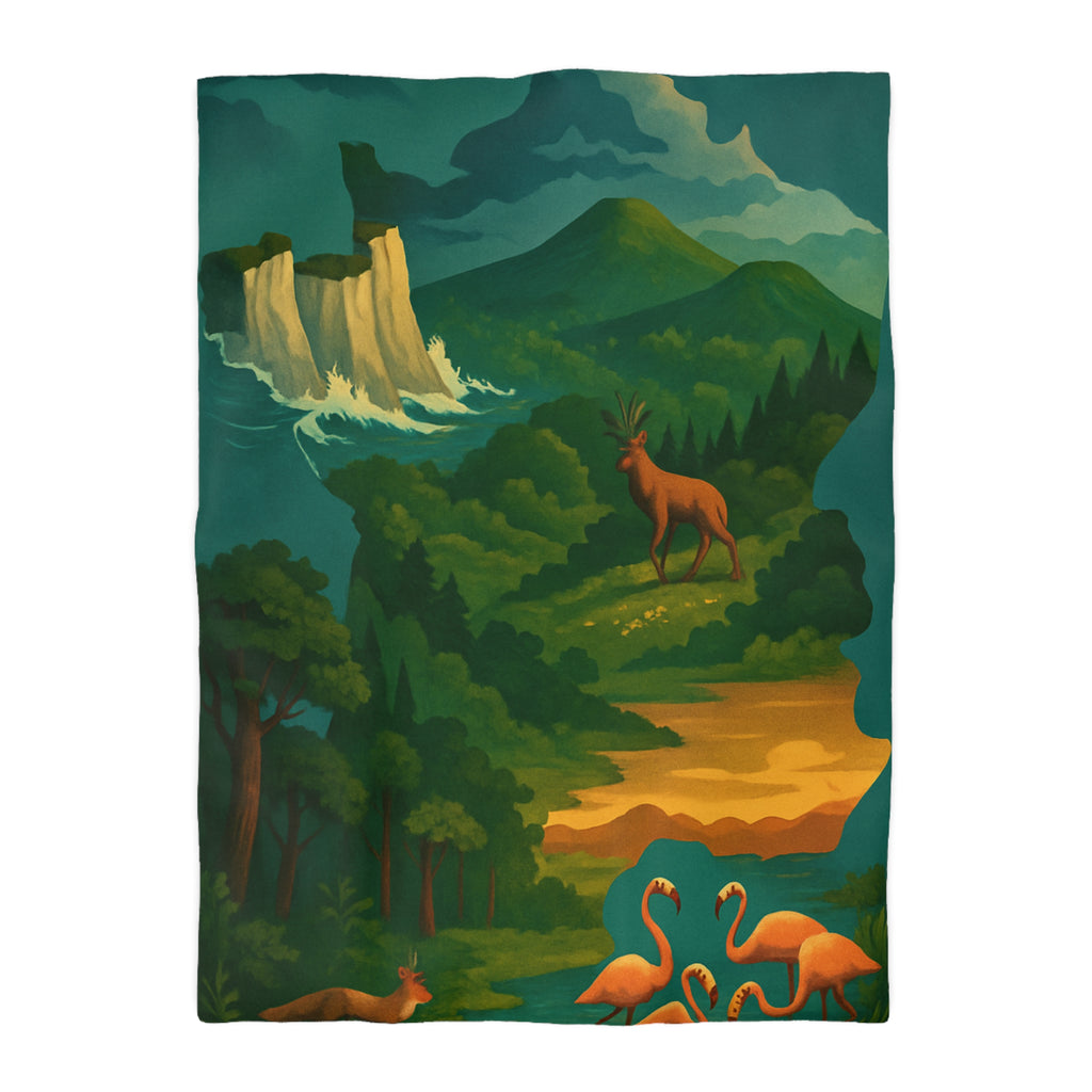 Housse de Couette Microfibre Création Artistique Moderne Design Exclusif Décoration Chambre