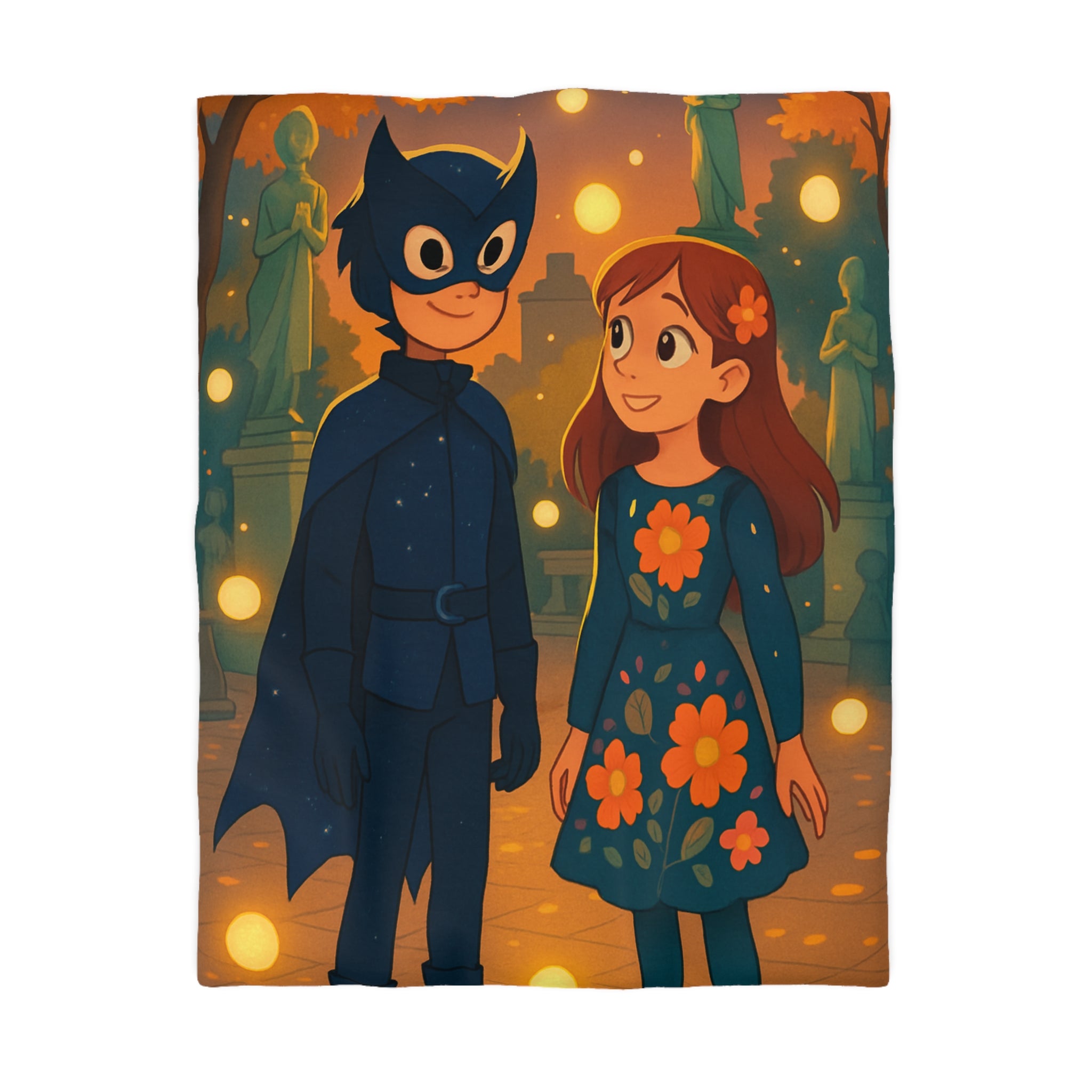 Housse de Couette Microfibre Motif Créatif Original Style Contemporain Chambre Élégante