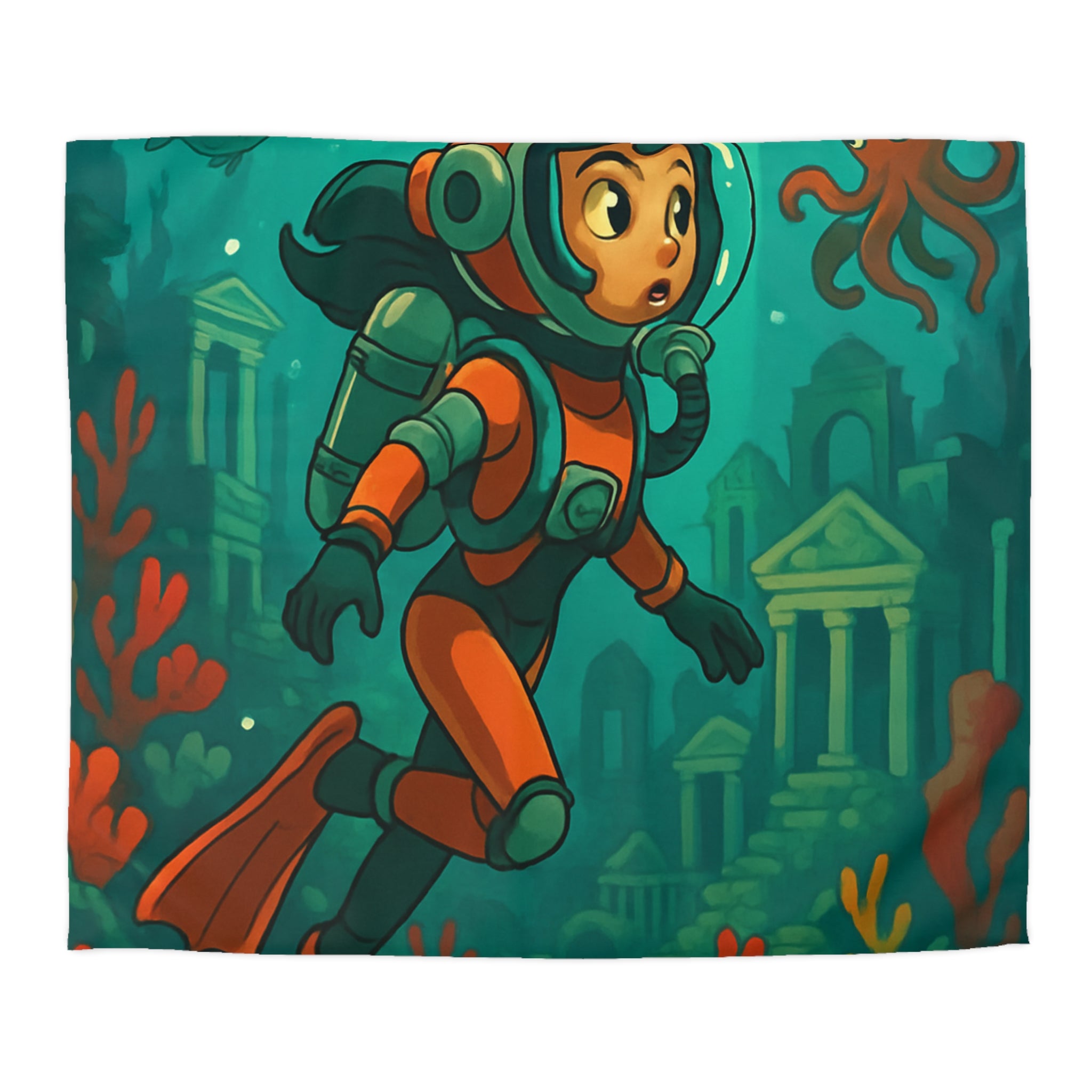 Housse de Couette Microfibre Création Artistique Moderne Design Exclusif Décoration Chambre