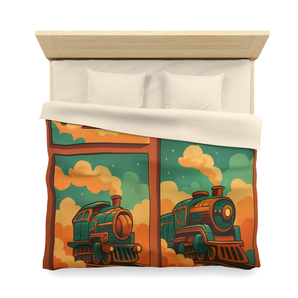 Housse de Couette Microfibre Design Artistique Moderne Décoration Chambre Confort Premium