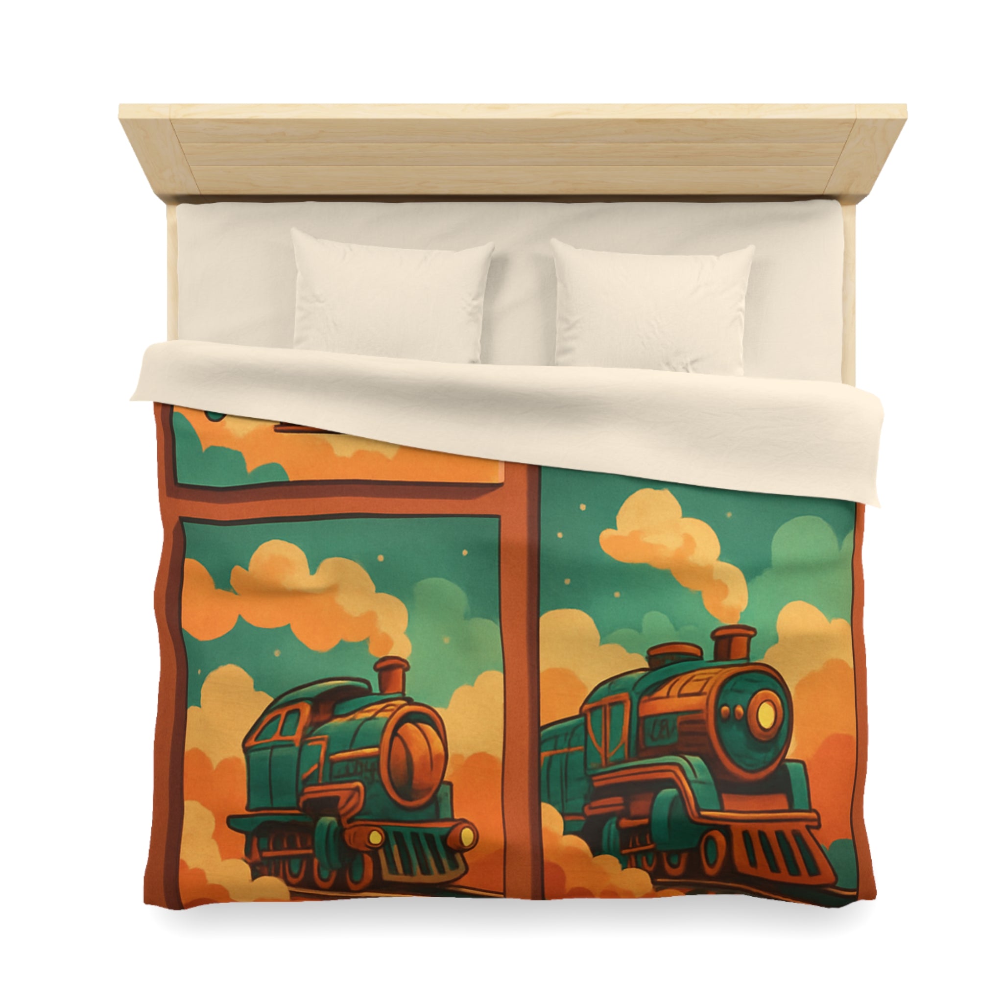 Housse de Couette Microfibre Design Artistique Moderne Décoration Chambre Confort Premium