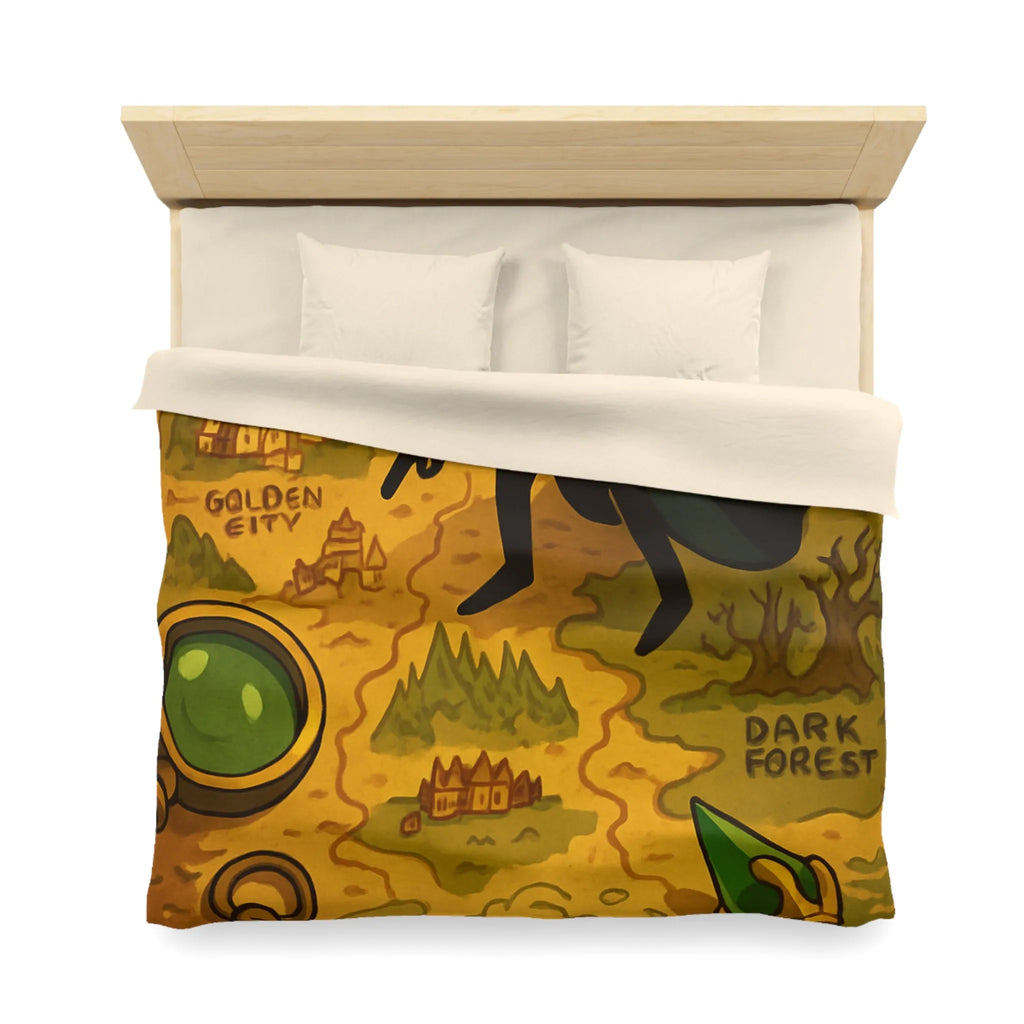 Housse de Couette Microfibre Art Graphique Contemporain Style Décoratif Chambre Tendance