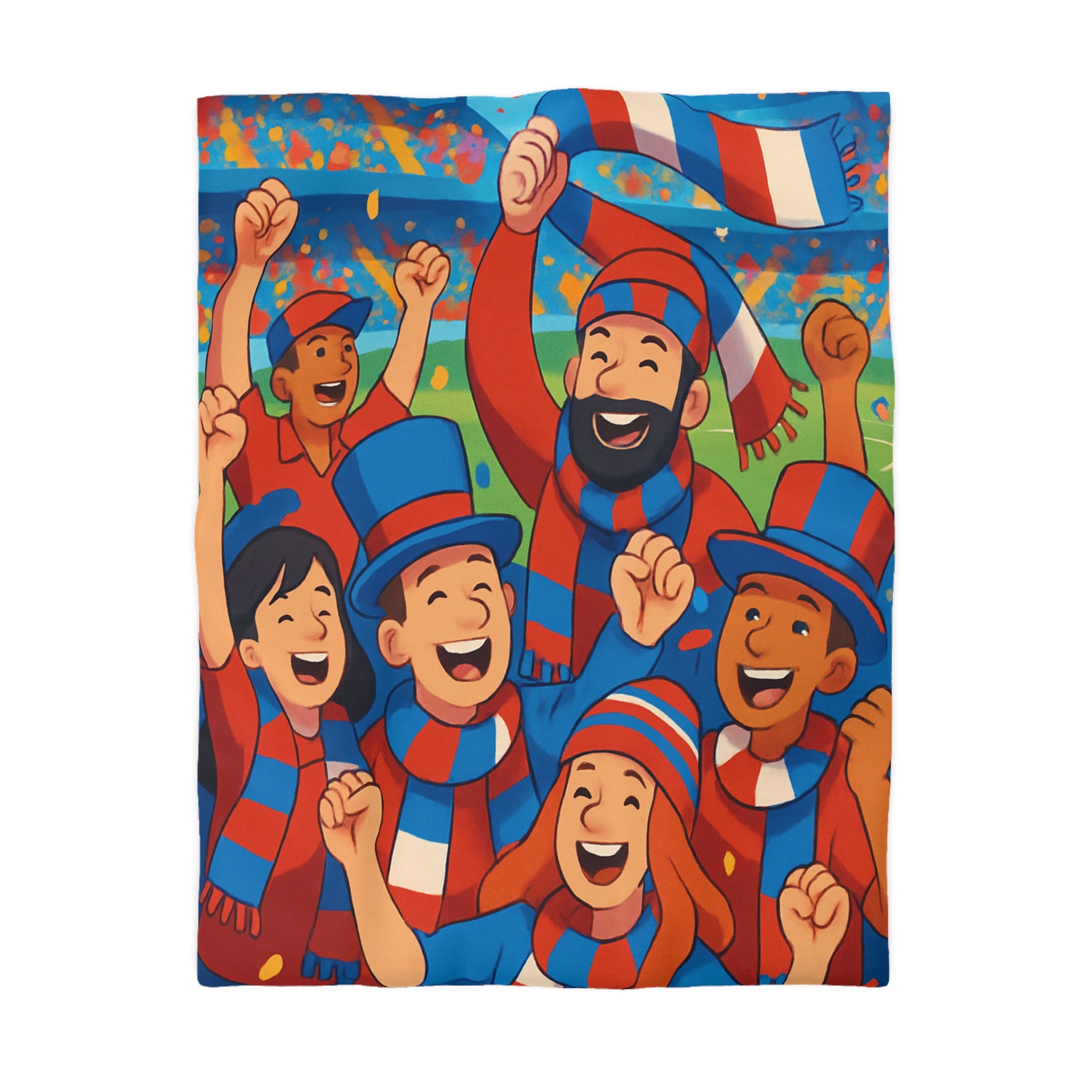 Housse de Couette Microfibre Illustration Unique Design Moderne Décoration Intérieure Raffinée