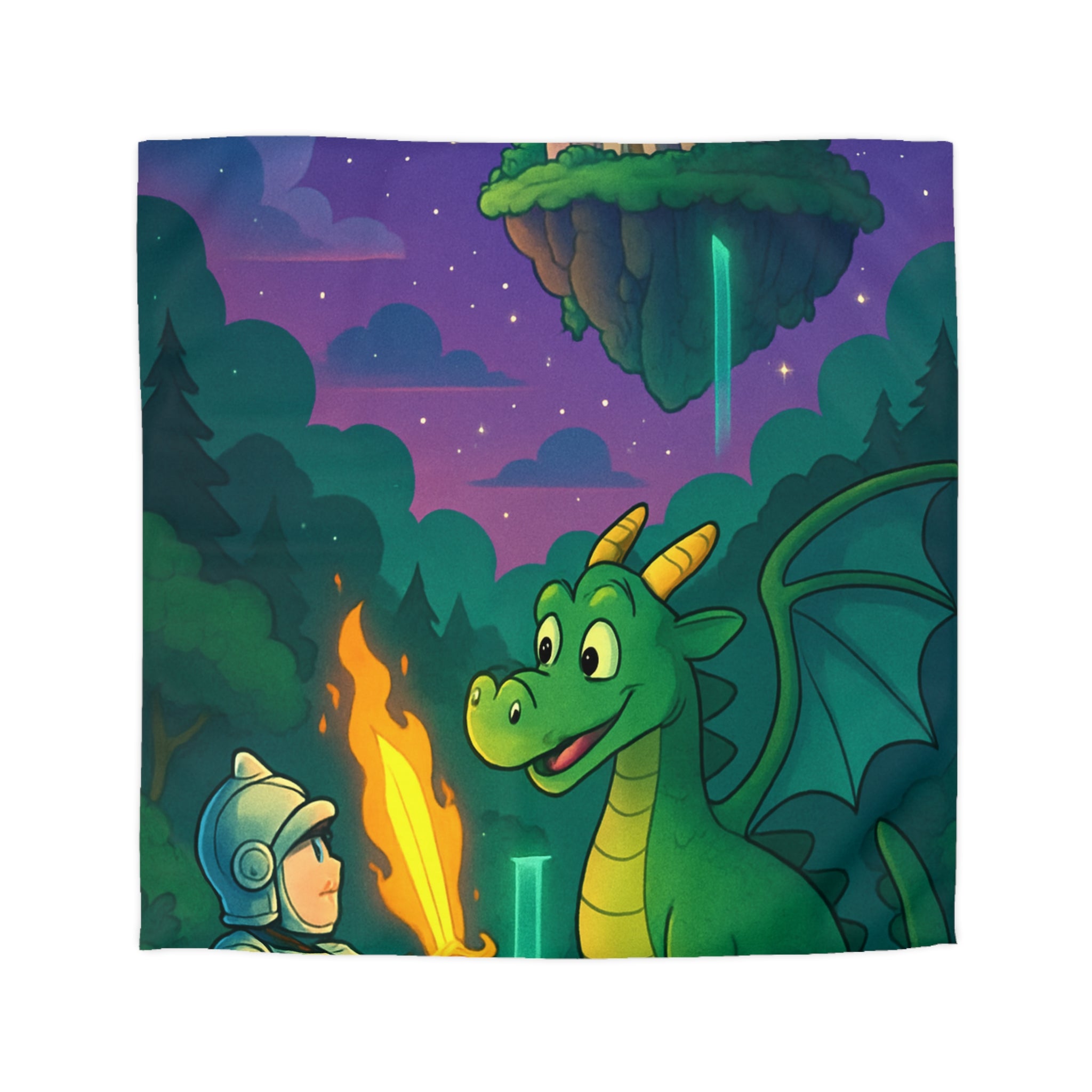 Housse de Couette Microfibre Motif Créatif Original Style Contemporain Chambre Élégante