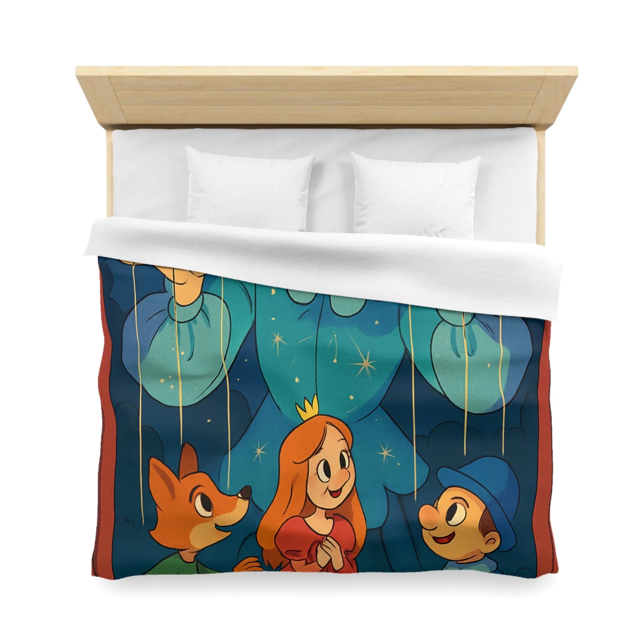 Housse de couette marionnette: spectacle enchanté de nuit étoilée pour enfants rêveurs