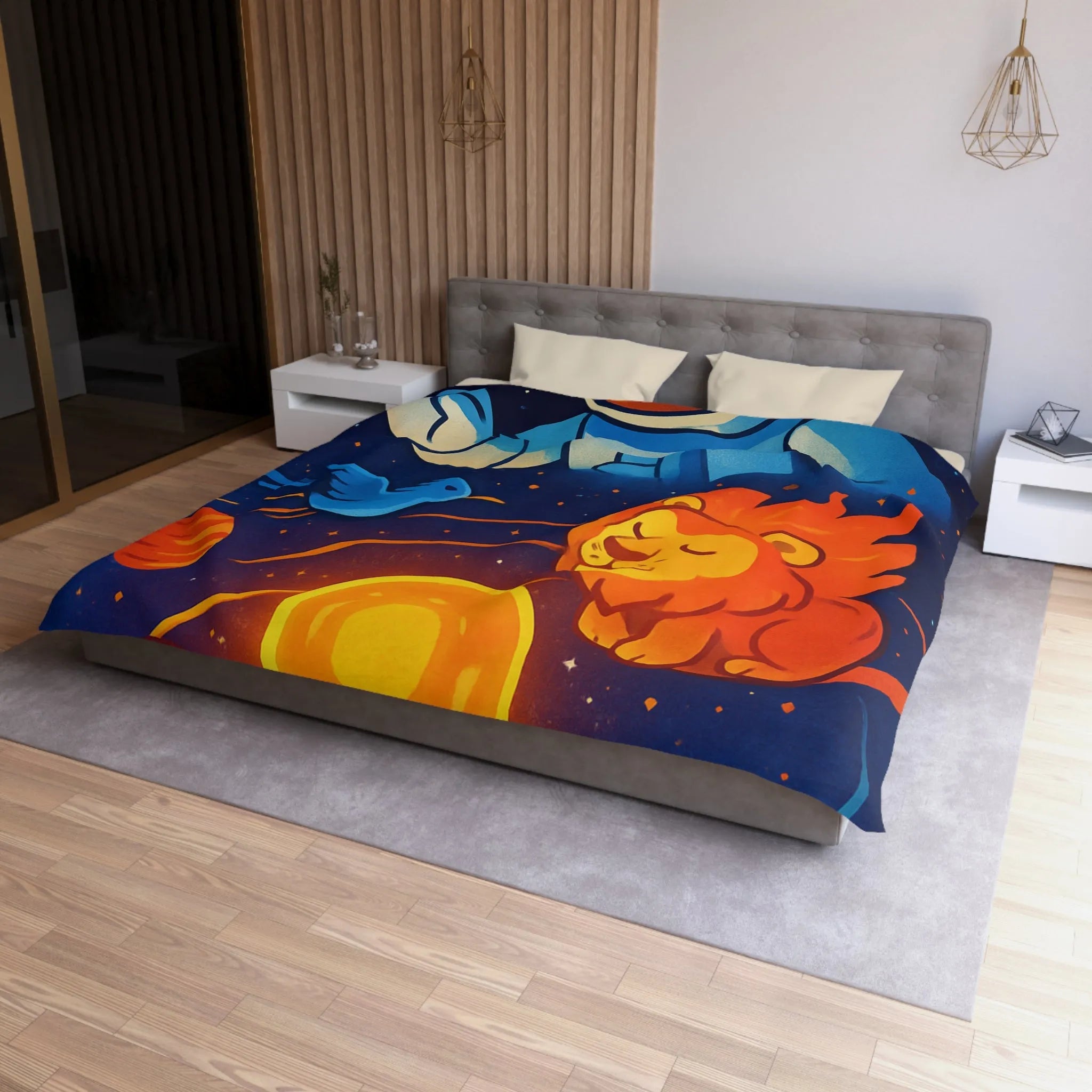 Housse de Couette Microfibre Création Artistique Moderne Design Exclusif Décoration Chambre