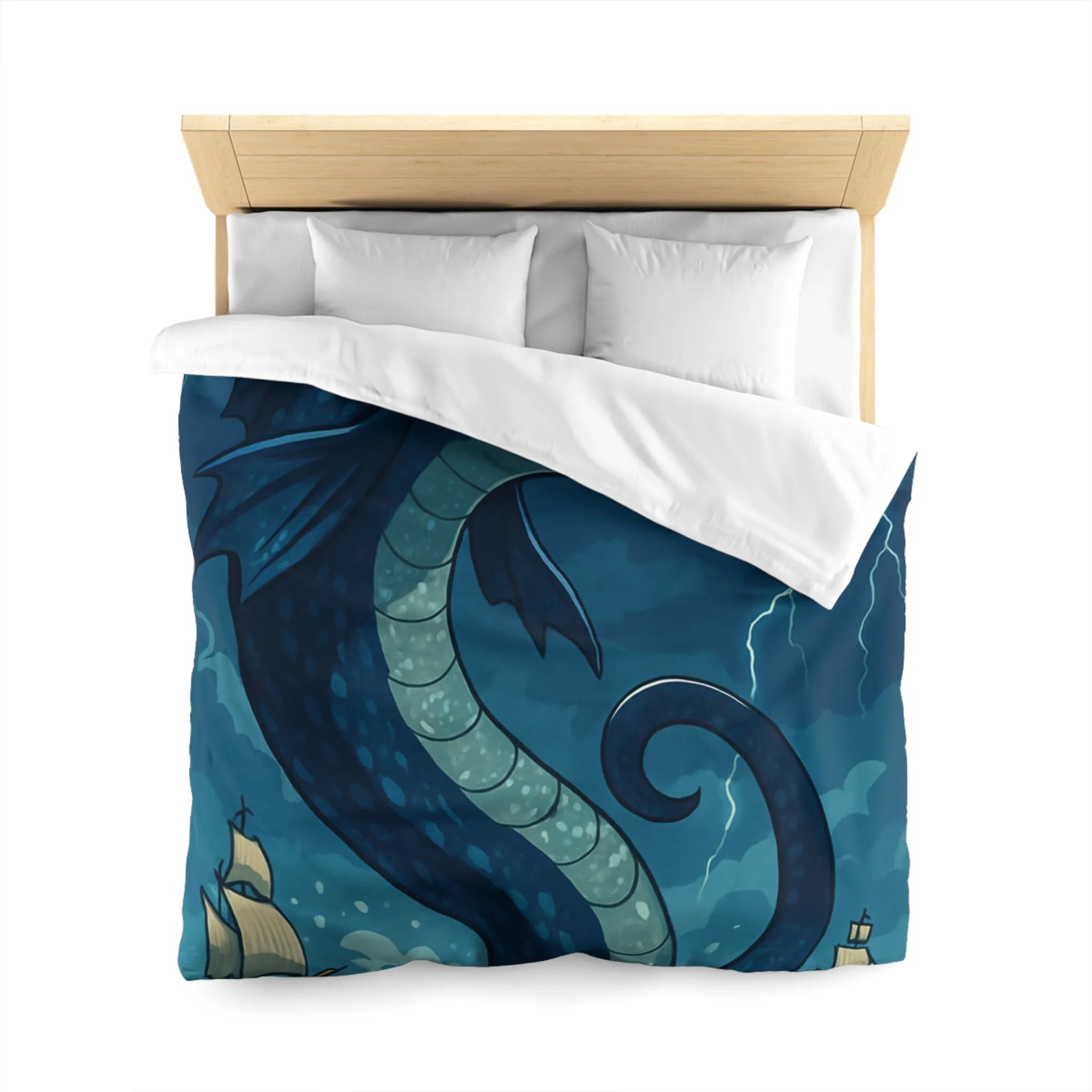 Housse de Couette Microfibre Art Graphique Contemporain Style Décoratif Chambre Tendance