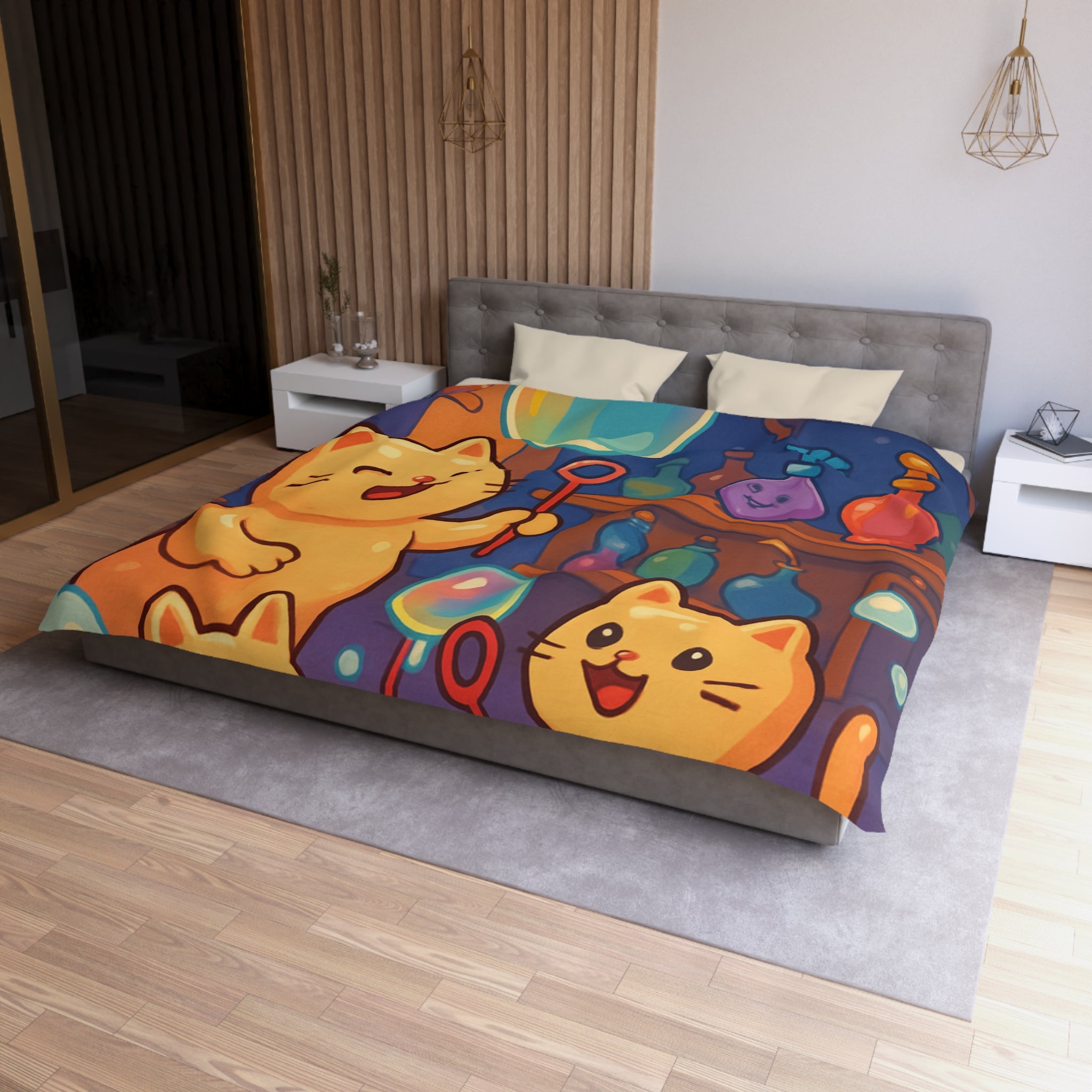 Housse de Couette Microfibre Création Artistique Moderne Design Exclusif Décoration Chambre