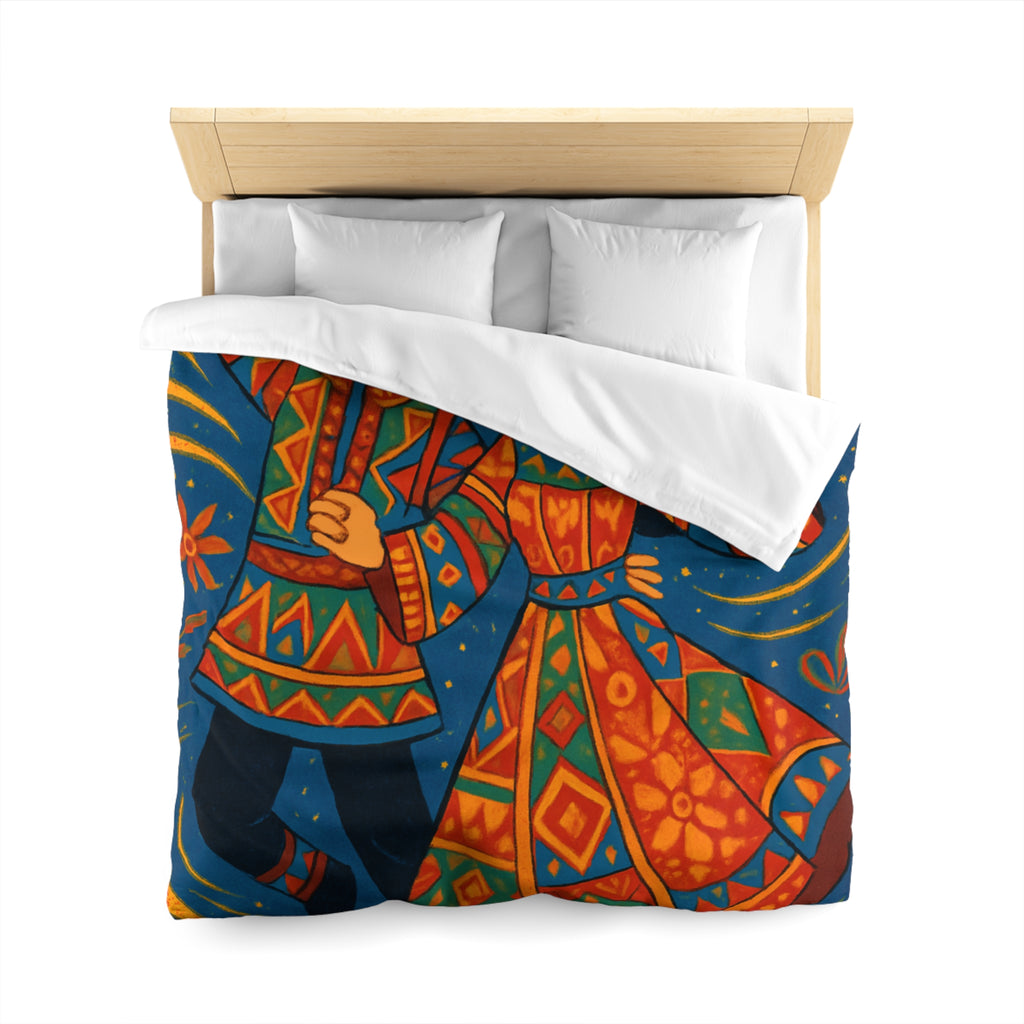 Housse de Couette Microfibre Illustration Unique Design Moderne Décoration Intérieure Raffinée