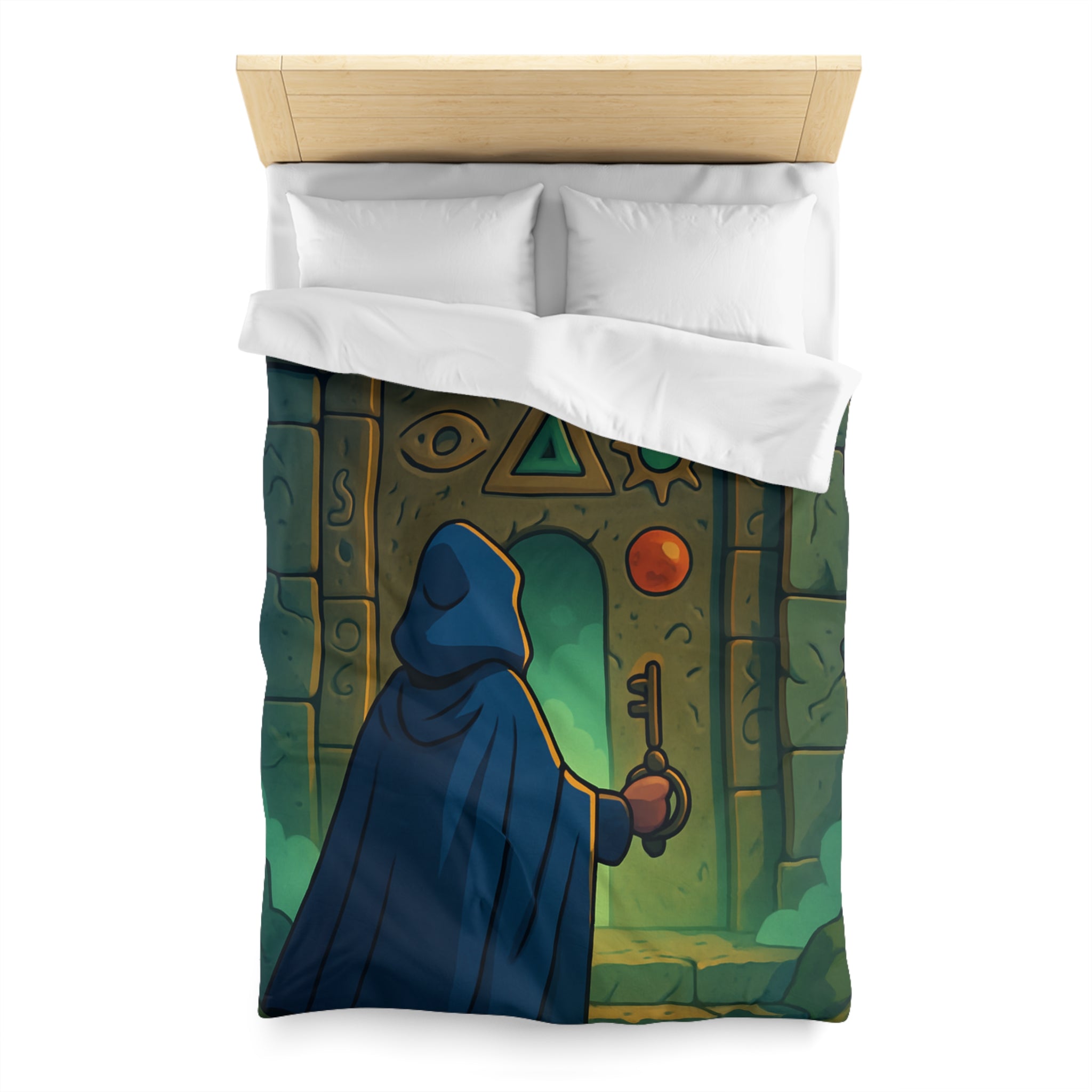 Housse de Couette Microfibre Design Artistique Moderne Décoration Chambre Confort Premium