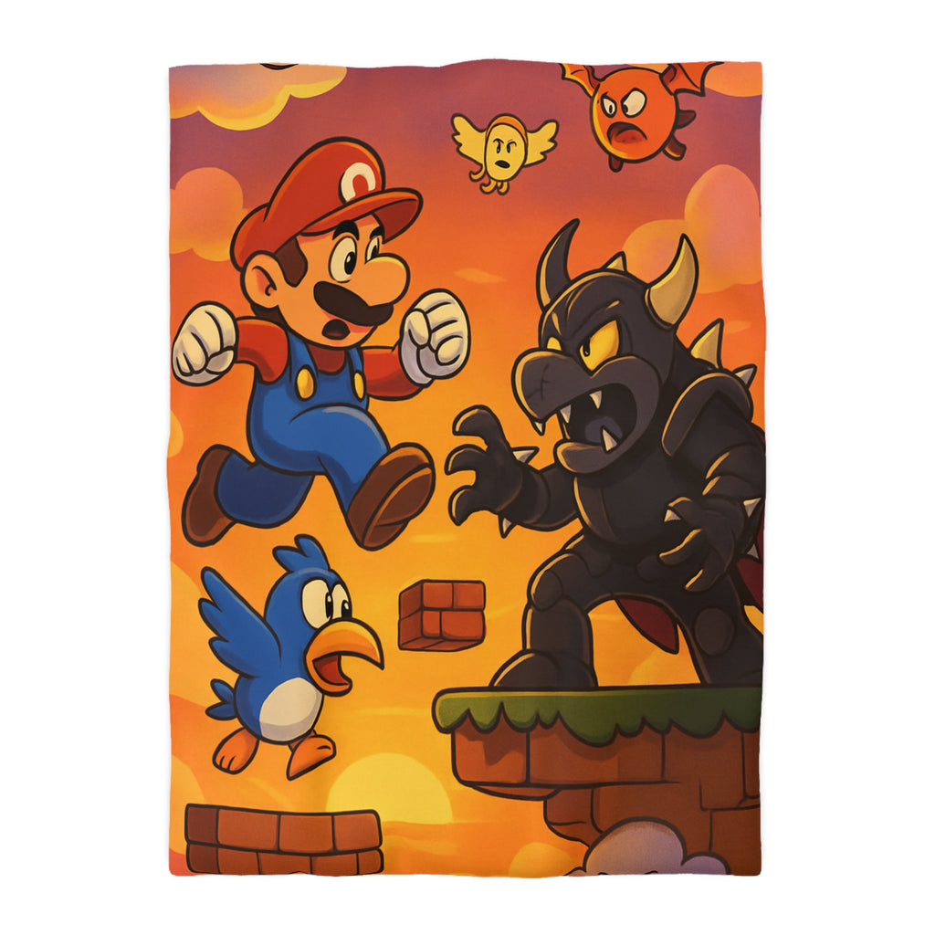 Housse de Couette Microfibre Motif Créatif Original Style Contemporain Chambre Élégante