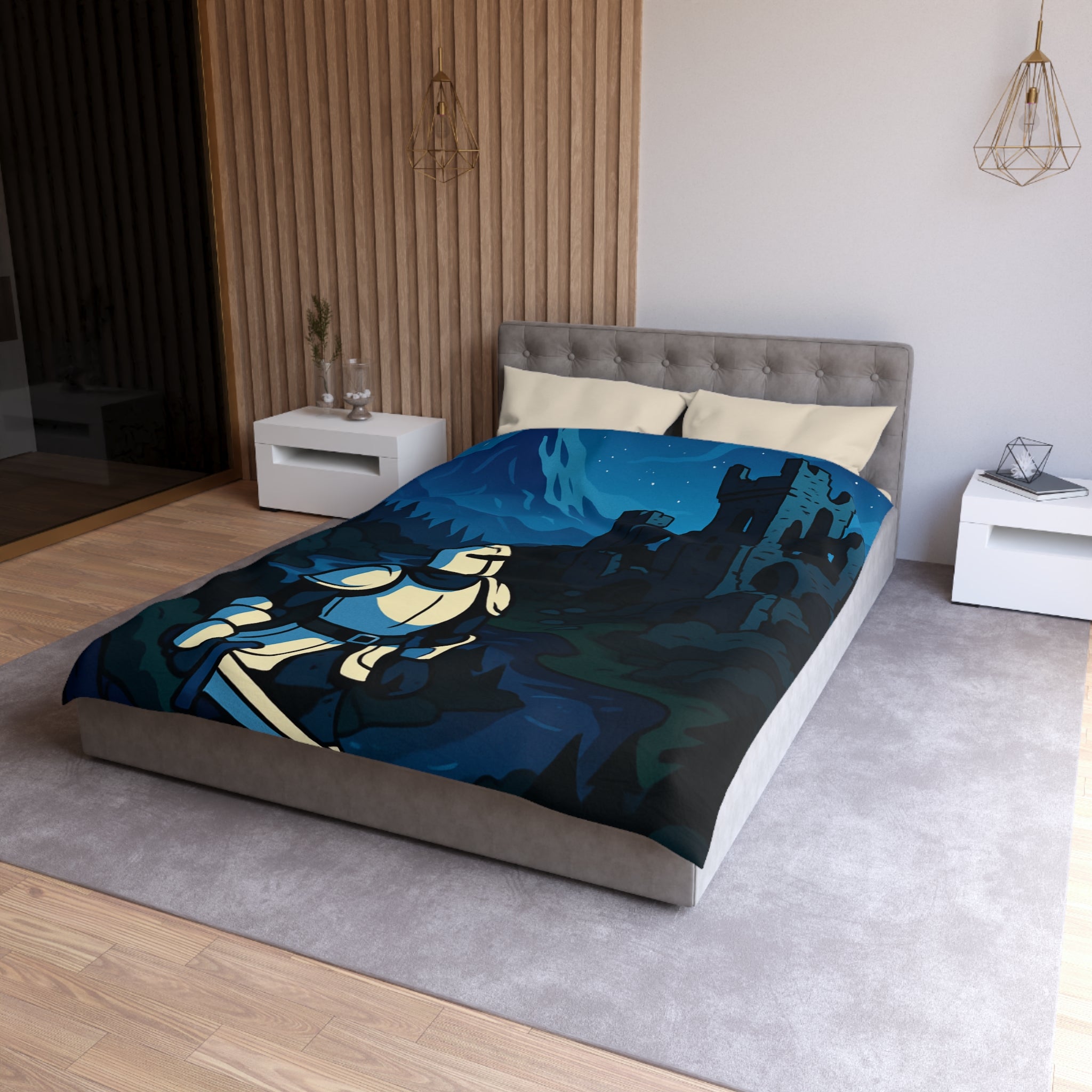 Housse de Couette Microfibre Illustration Unique Design Moderne Décoration Intérieure Raffinée