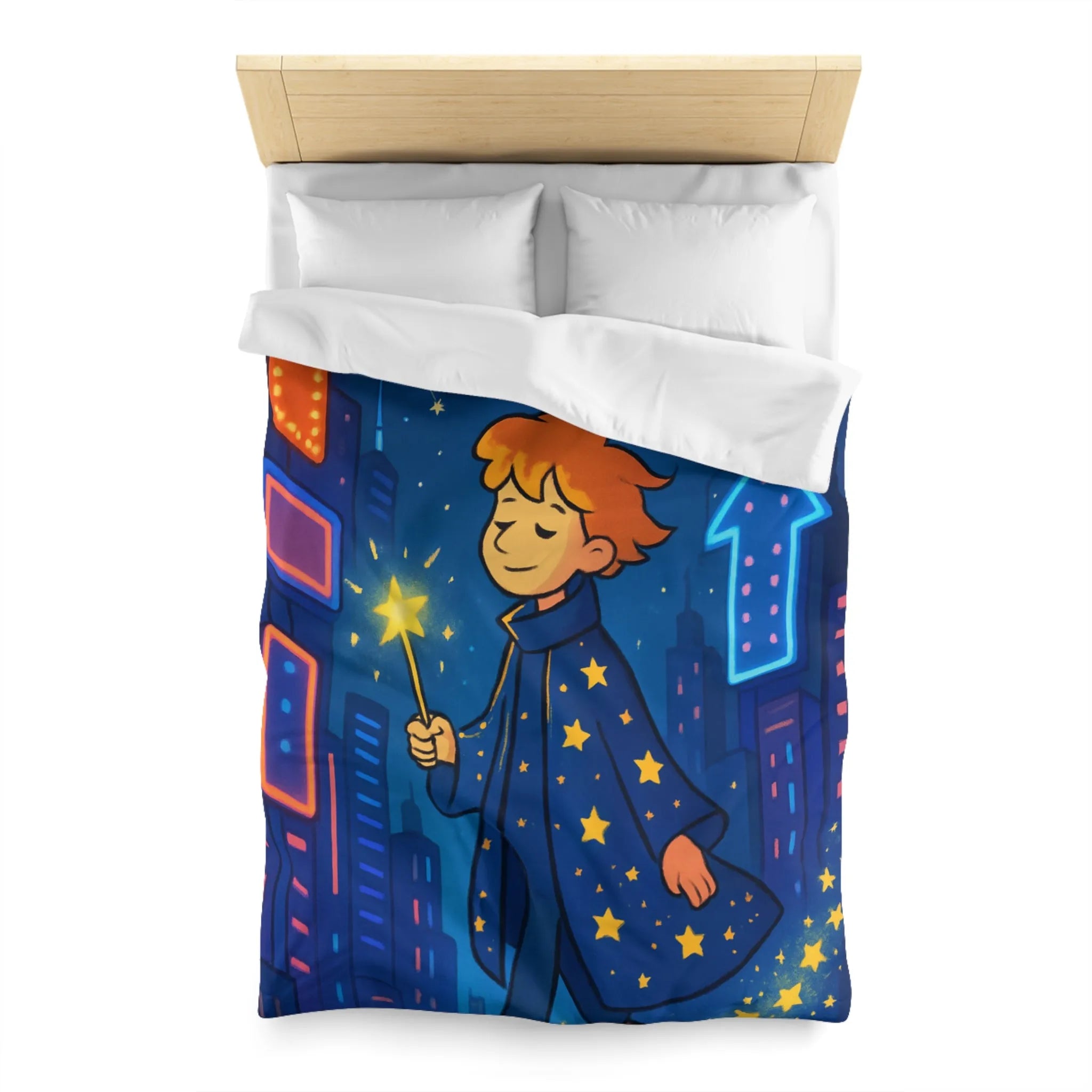 Housse de Couette Microfibre Art Graphique Contemporain Style Décoratif Chambre Tendance