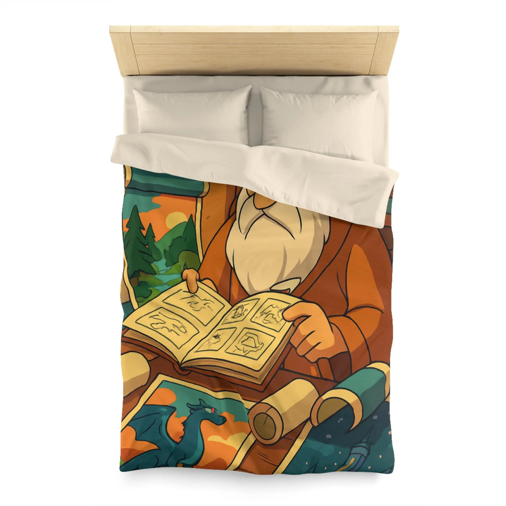 Explorez un monde magique avec cette housse de couette au design enchanteur et coloré