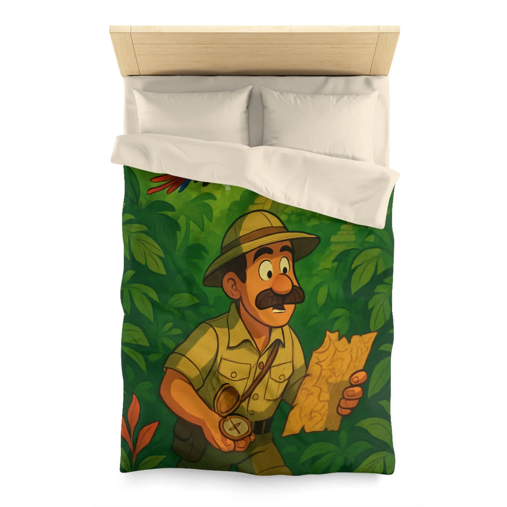 Décorez votre chambre avec une housse de couette aventure jungle et perroquet vibrant