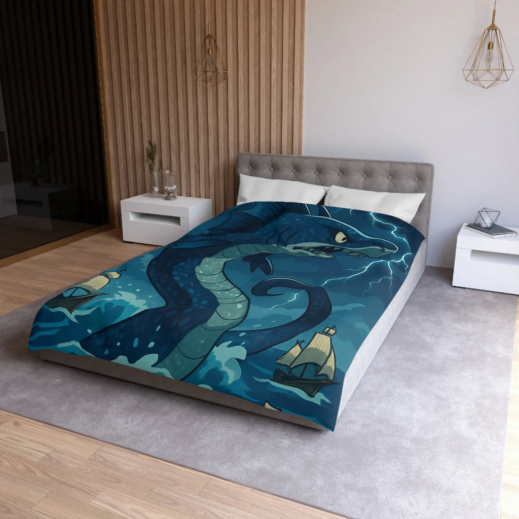 Housse de Couette Microfibre Art Graphique Contemporain Style Décoratif Chambre Tendance