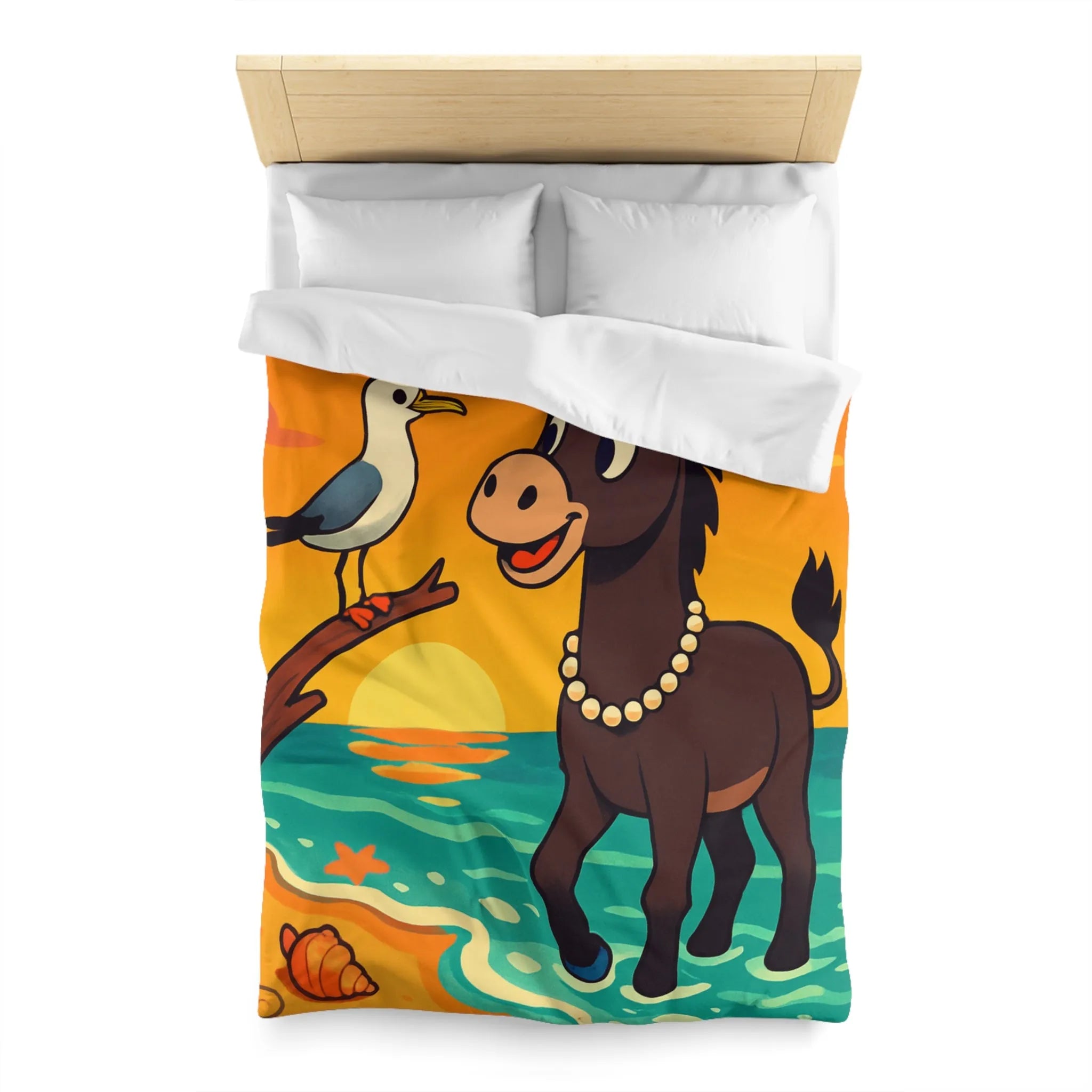 Housse de Couette Microfibre Art Graphique Contemporain Style Décoratif Chambre Tendance