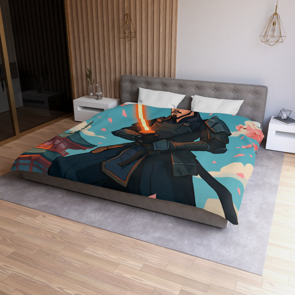 Housse de Couette Microfibre Illustration Unique Design Moderne Décoration Intérieure Raffinée