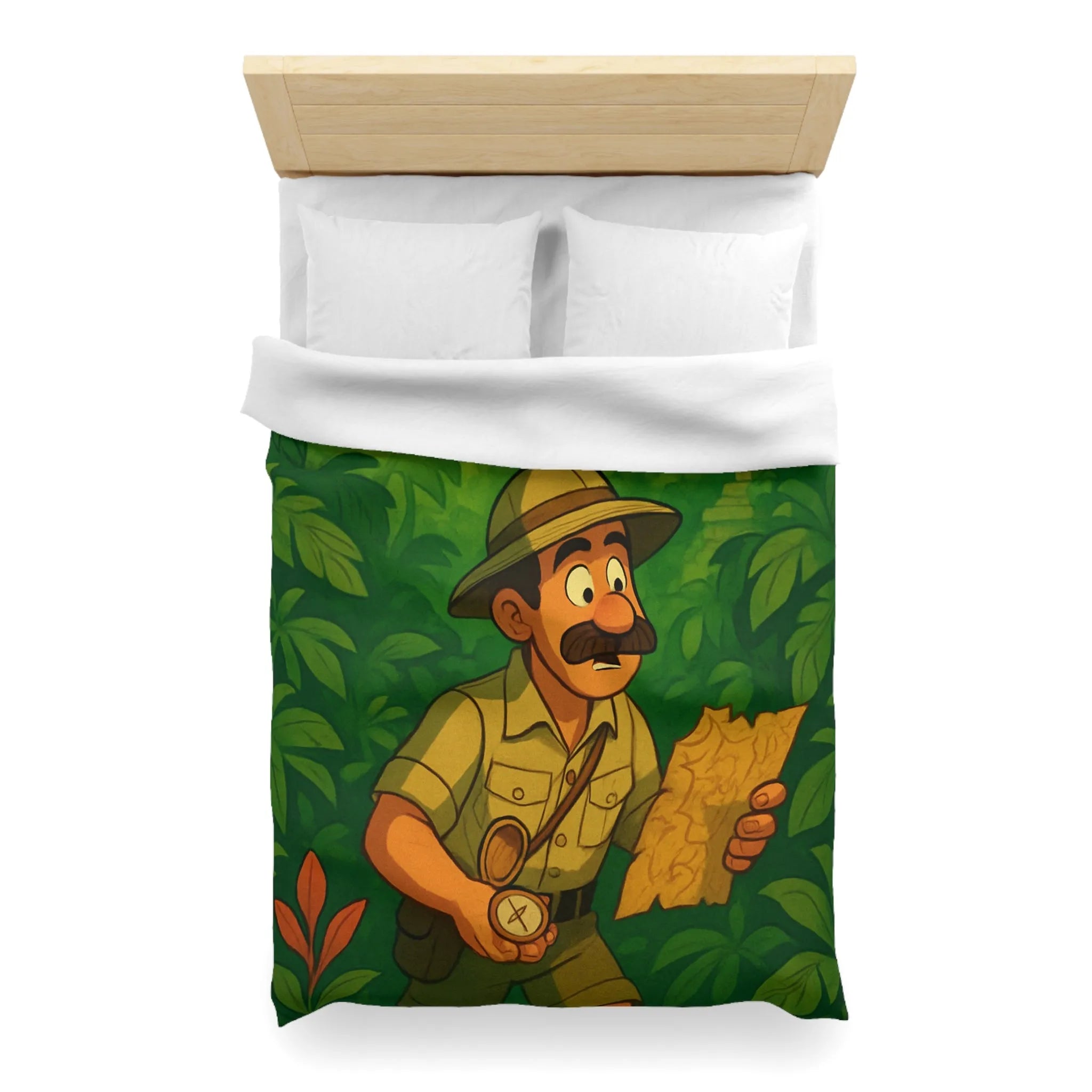 Décorez votre chambre avec une housse de couette aventure jungle et perroquet vibrant