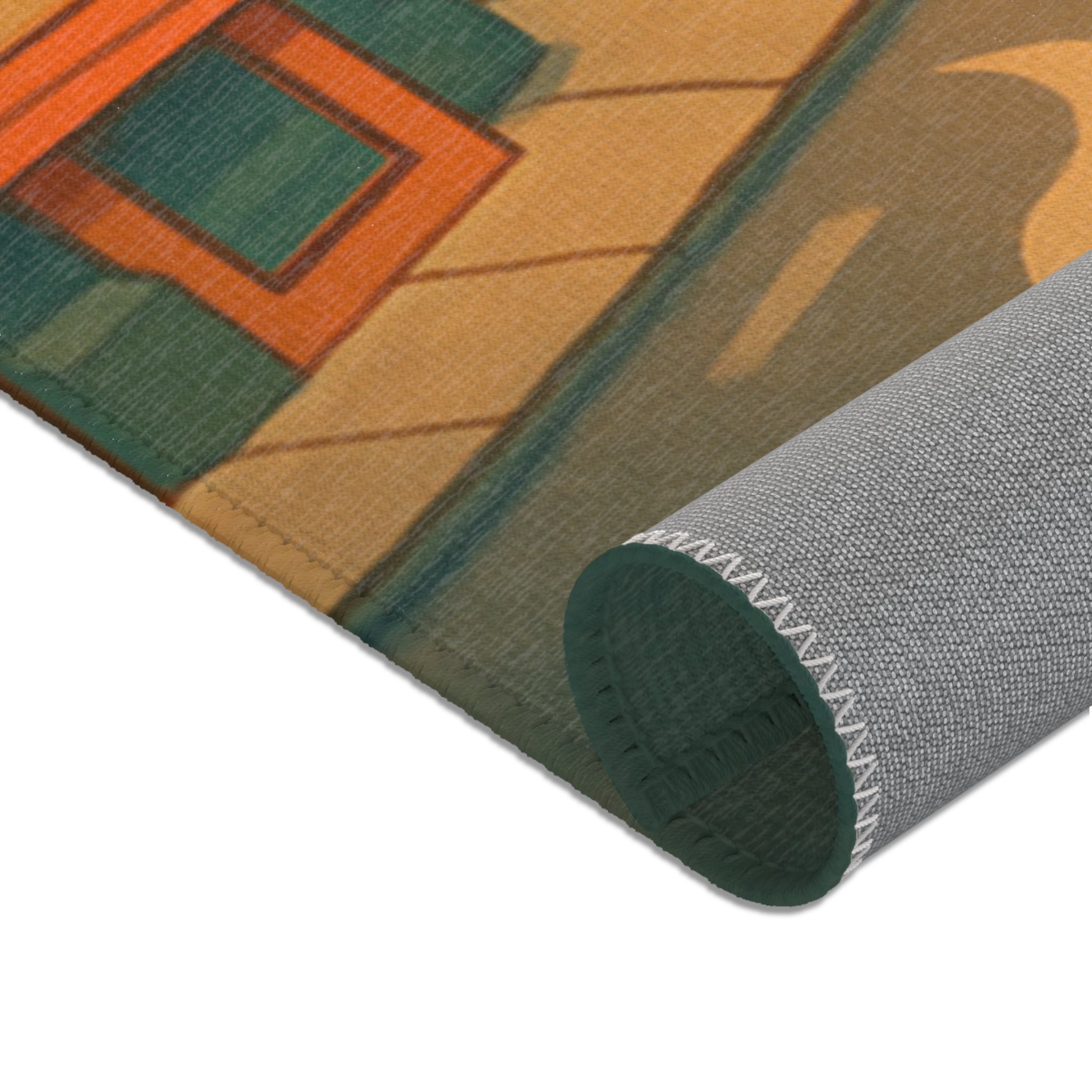 Tapis Area Rug Illustration Unique Design Contemporain Décoration Intérieure Sol Raffinée