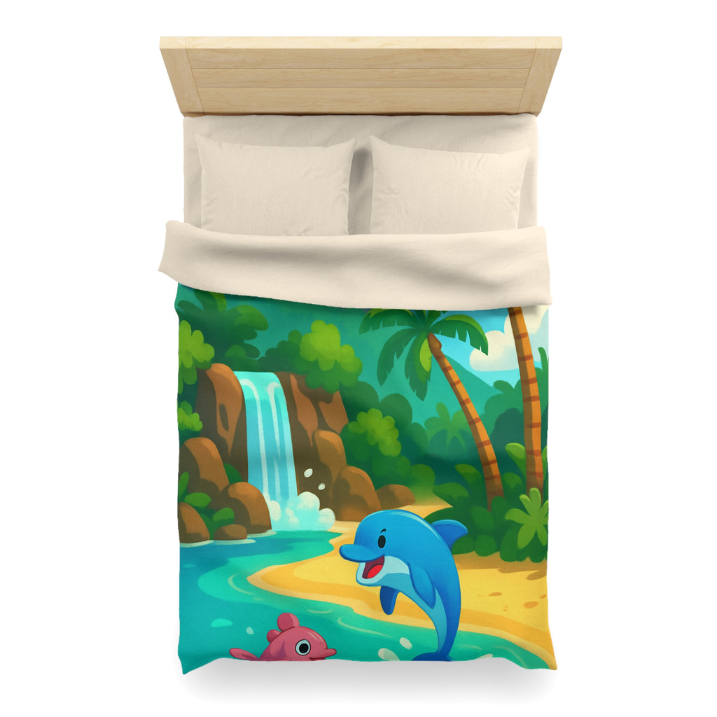 Housse de Couette Microfibre Motif Créatif Original Style Contemporain Chambre Élégante