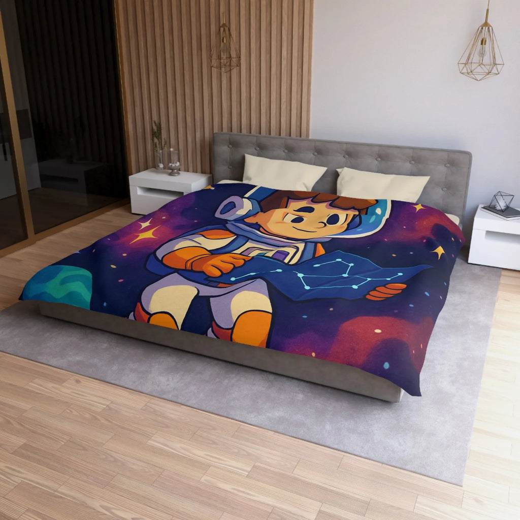 Explorez l'Espace avec un Jeune Astronaute et Planètes Colorées sur Votre Linge