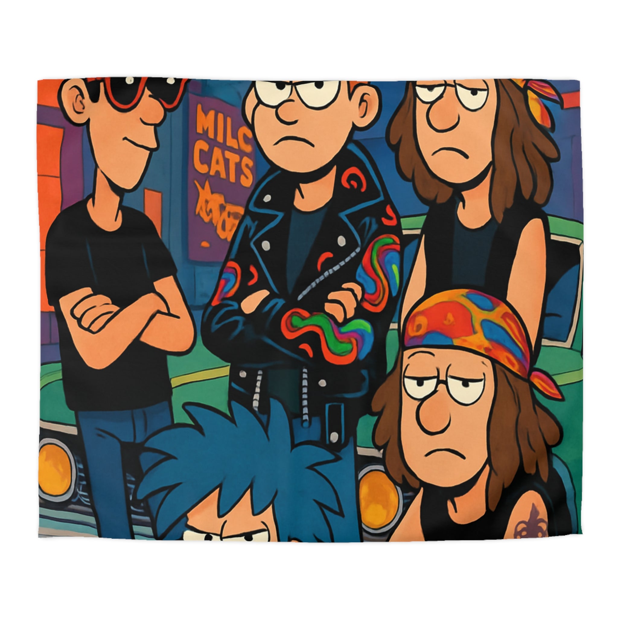 Housse de Couette Microfibre Création Artistique Moderne Design Exclusif Décoration Chambre