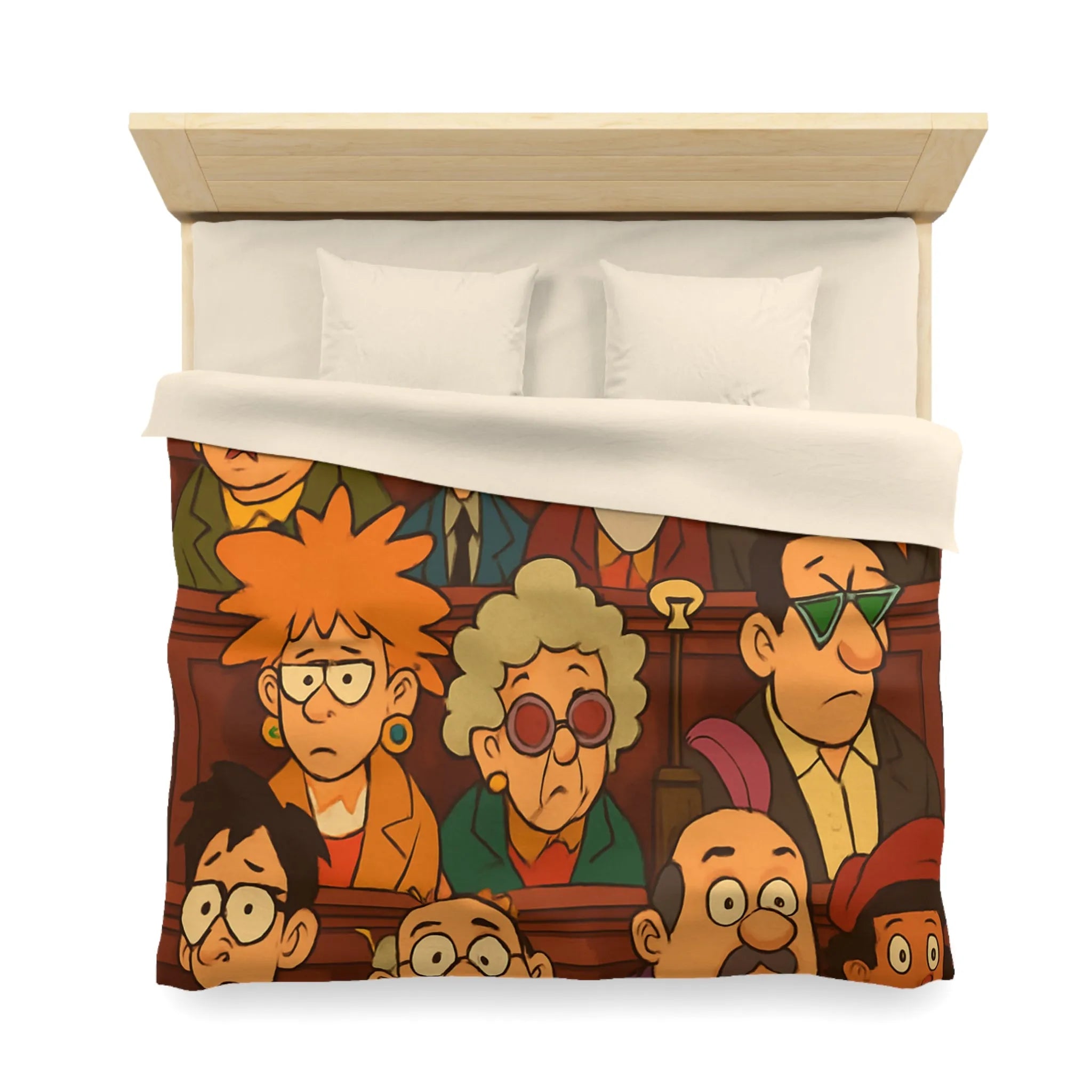 Housse de Couette Microfibre Art Graphique Contemporain Style Décoratif Chambre Tendance