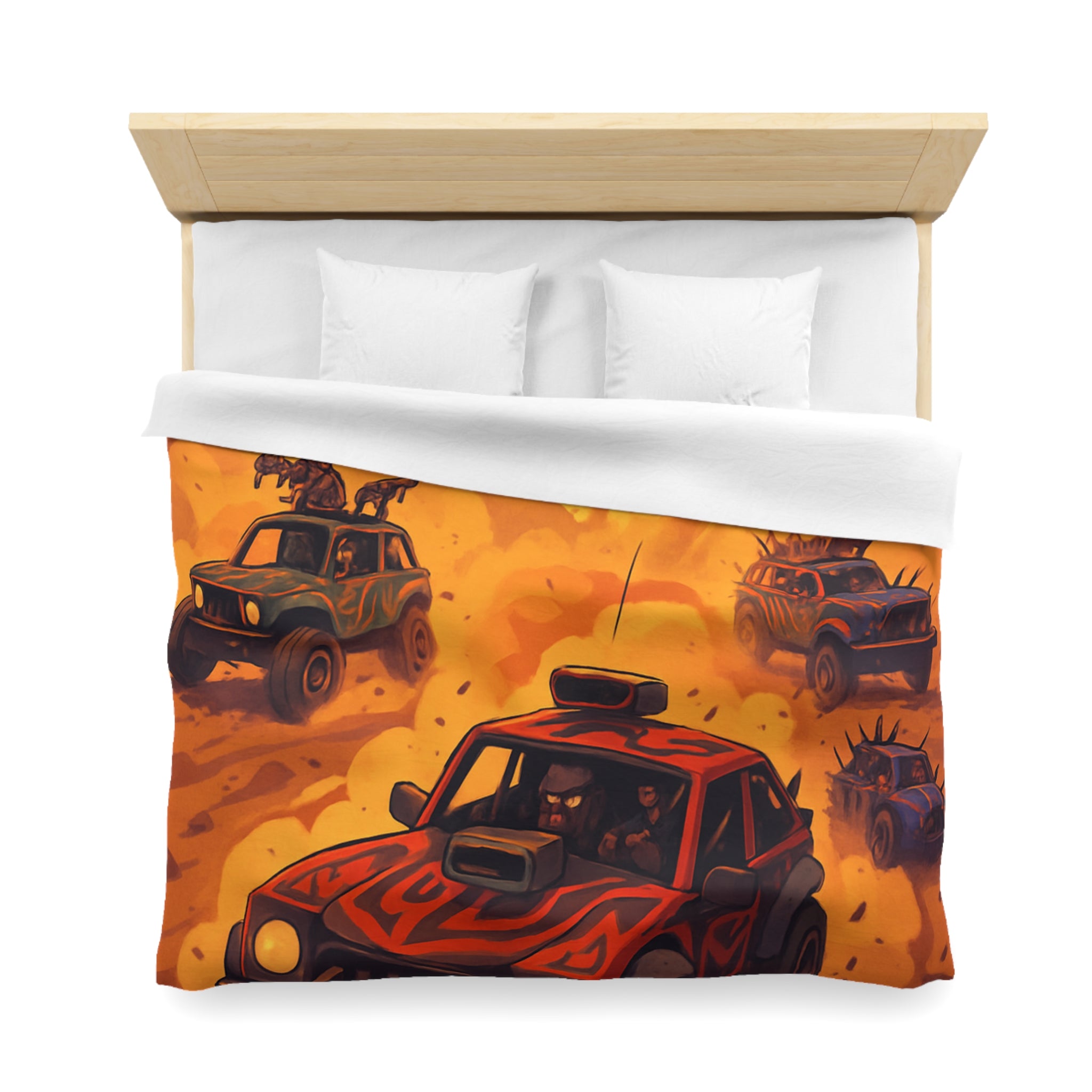 Housse de Couette Microfibre Design Artistique Moderne Décoration Chambre Confort Premium