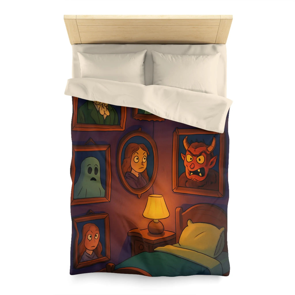 Housse de couette chambre fantaisie avec portraits enchanteurs pour une ambiance mystérieuse et magique