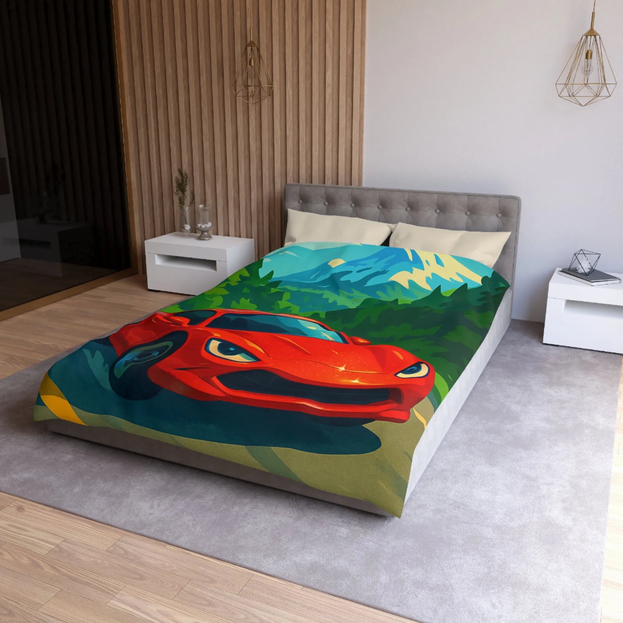 Housse de Couette Microfibre Création Artistique Moderne Design Exclusif Décoration Chambre