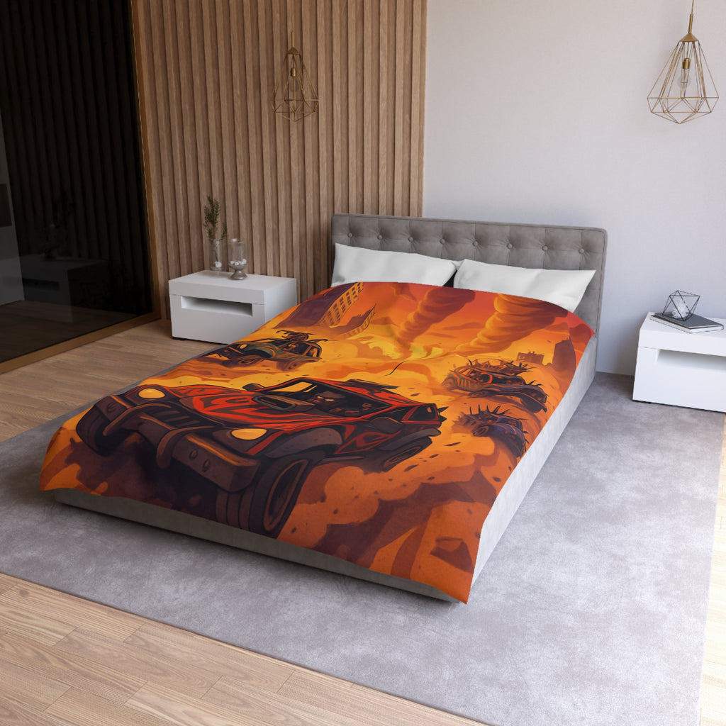 Housse de Couette Microfibre Design Artistique Moderne Décoration Chambre Confort Premium