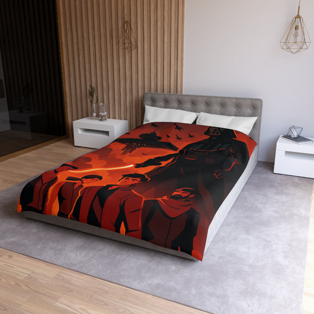 Housse de Couette Microfibre Motif Créatif Original Style Contemporain Chambre Élégante