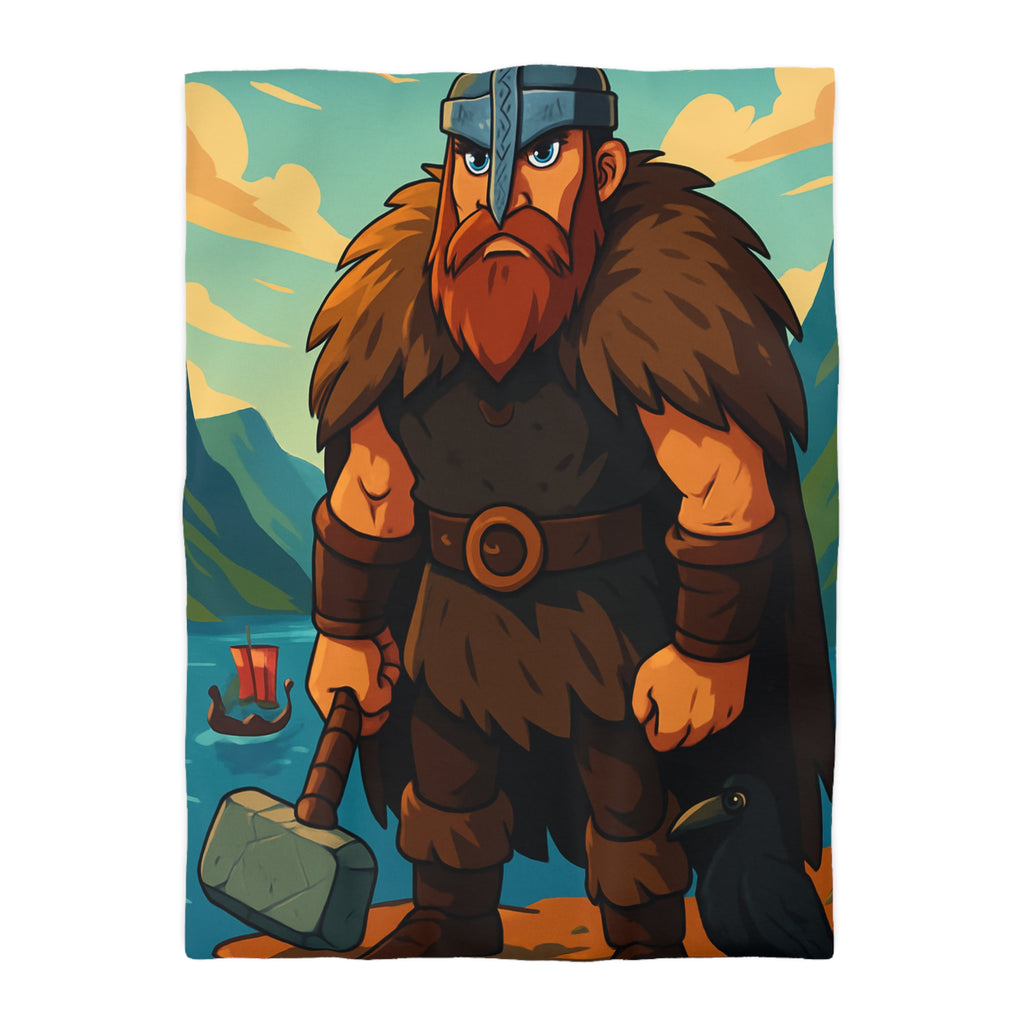 Housse de Couette Microfibre Illustration Unique Design Moderne Décoration Intérieure Raffinée