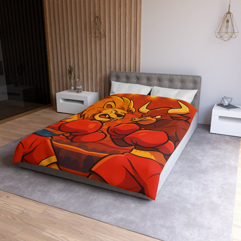Housse de Couette Microfibre Design Artistique Moderne Décoration Chambre Confort Premium