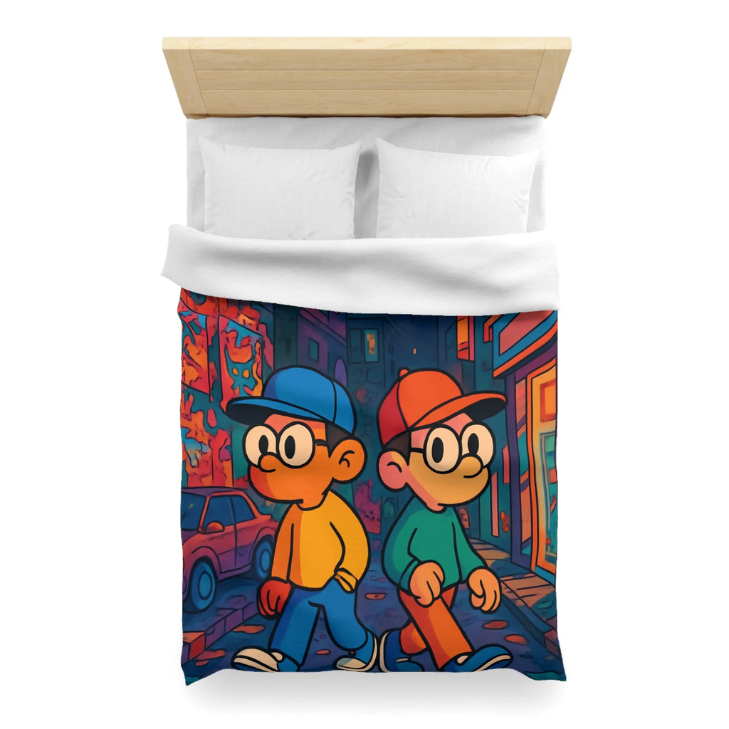 Double Touche Urbaine : Jeune Duo Coloré En Aventure Nocturne Pleine De Style