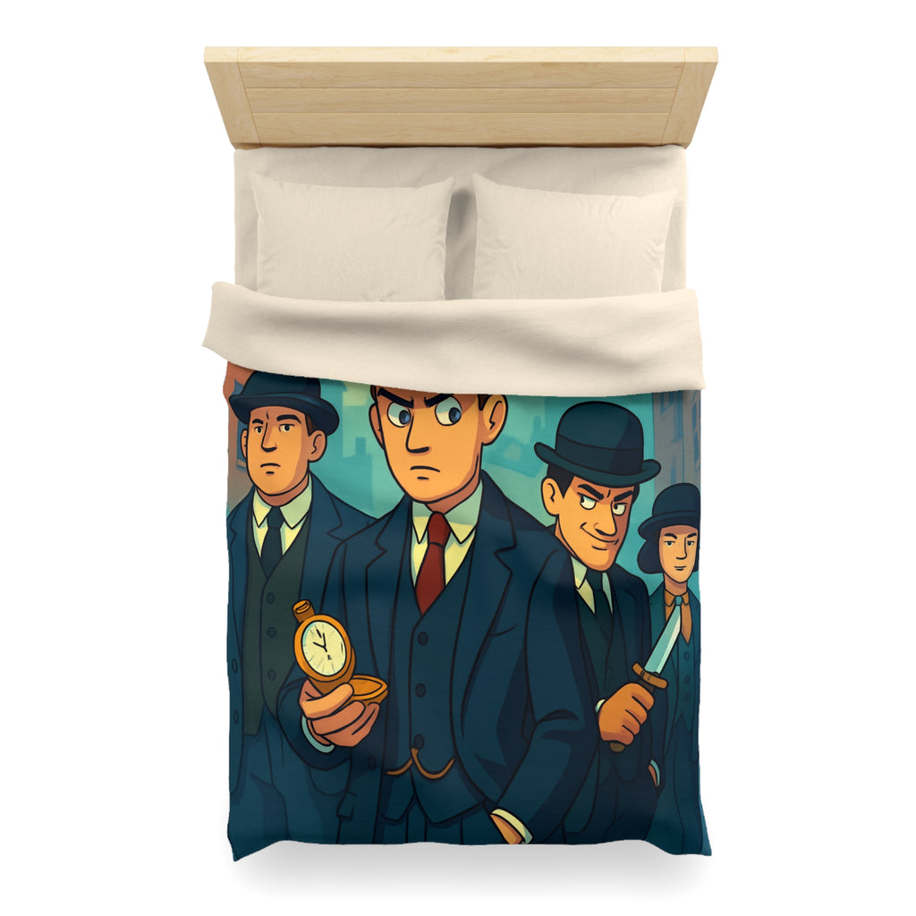 Housse de Couette Microfibre Design Artistique Moderne Décoration Chambre Confort Premium